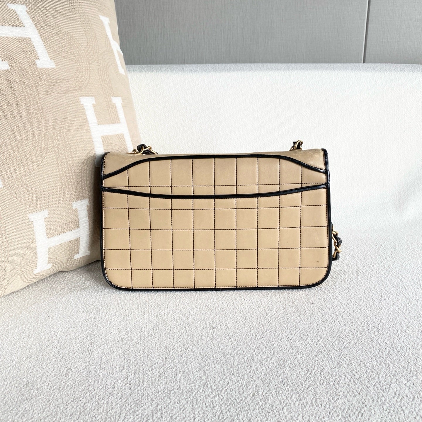Chanel - 2.55 - Leather - Beige - (Other)