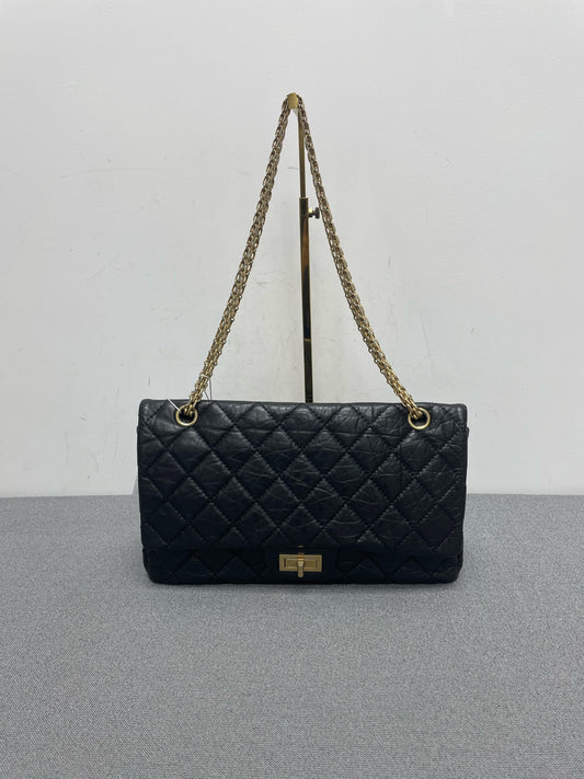 Chanel - 2.55 - Leather - Black - (large)