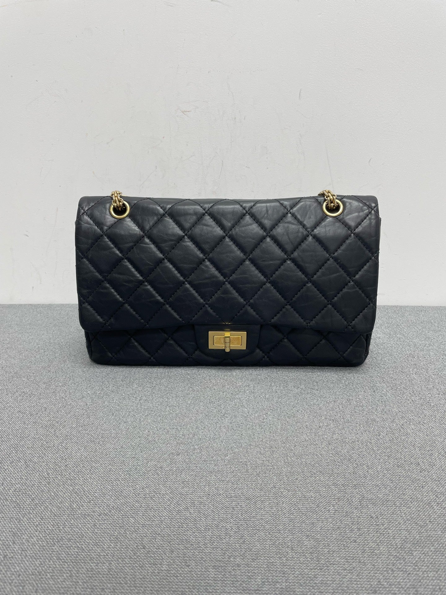 Chanel - 2.55 - Leather - Black - (large)