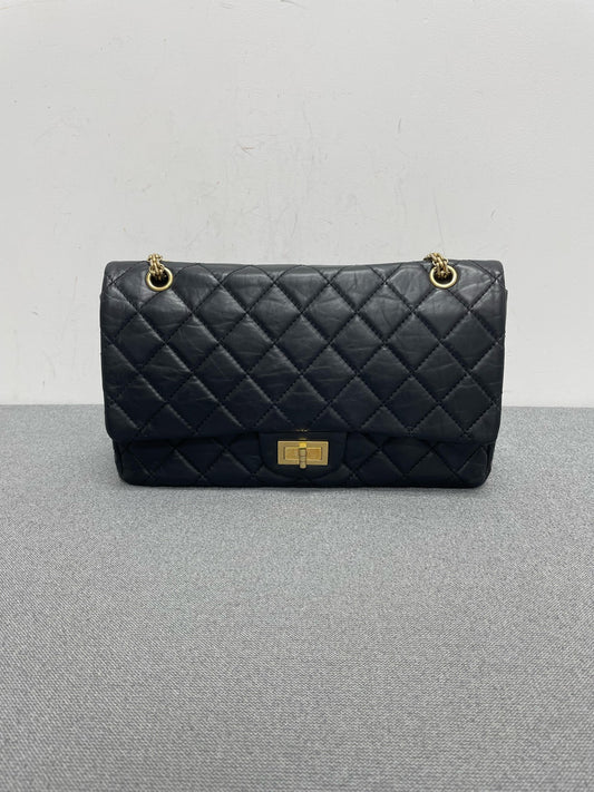 Chanel - 2.55 - Leather - Black - (large)