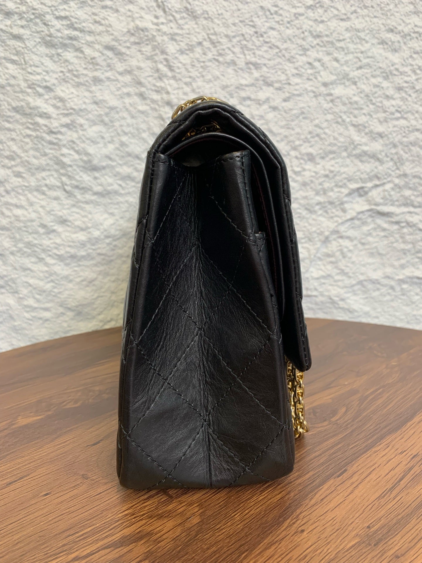 Chanel - 2.55 - Leather - Black - (large)