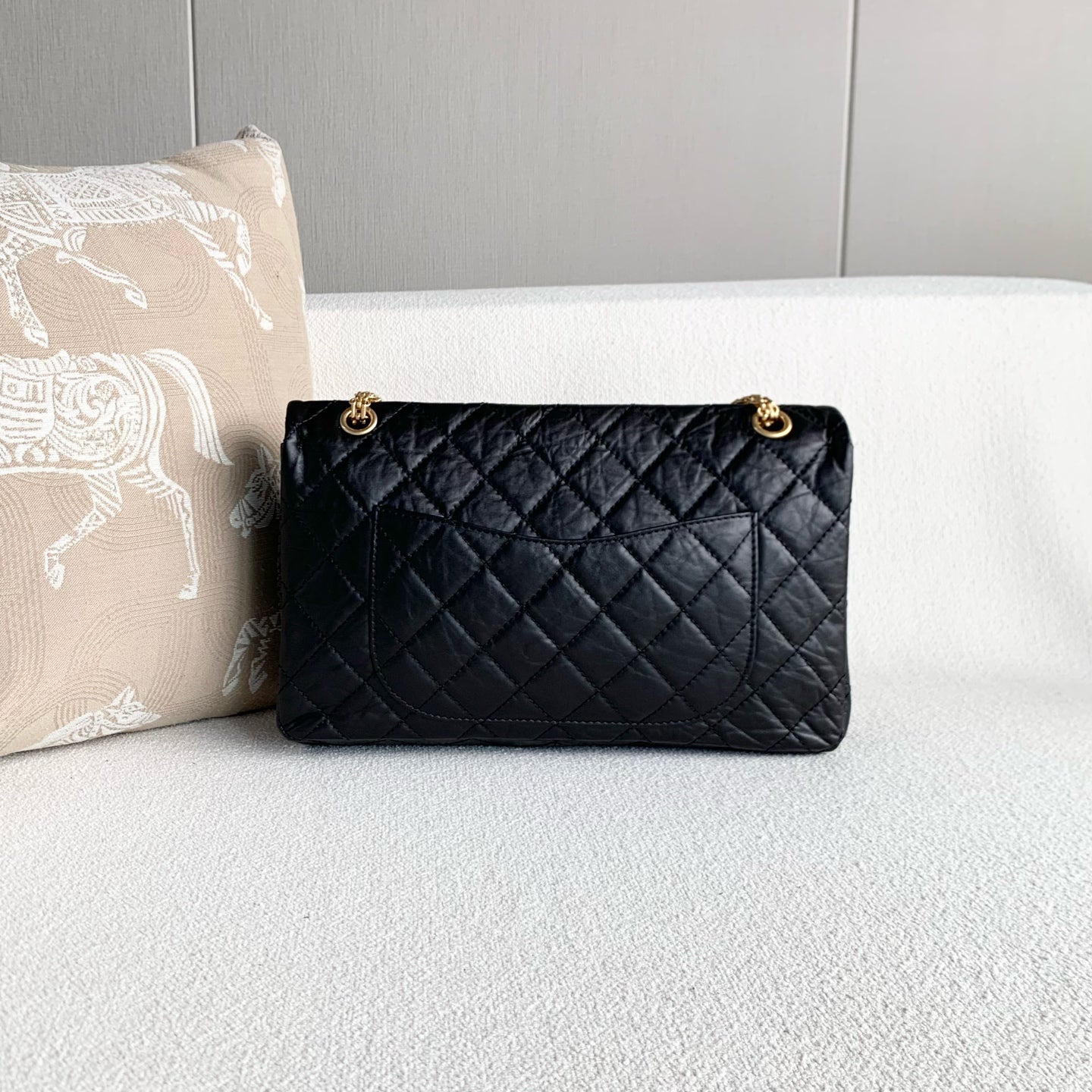 Chanel - 2.55 - Leather - Black - (large)