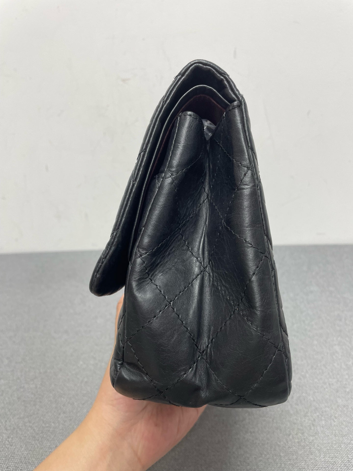 Chanel - 2.55 - Leather - Black - (Large)