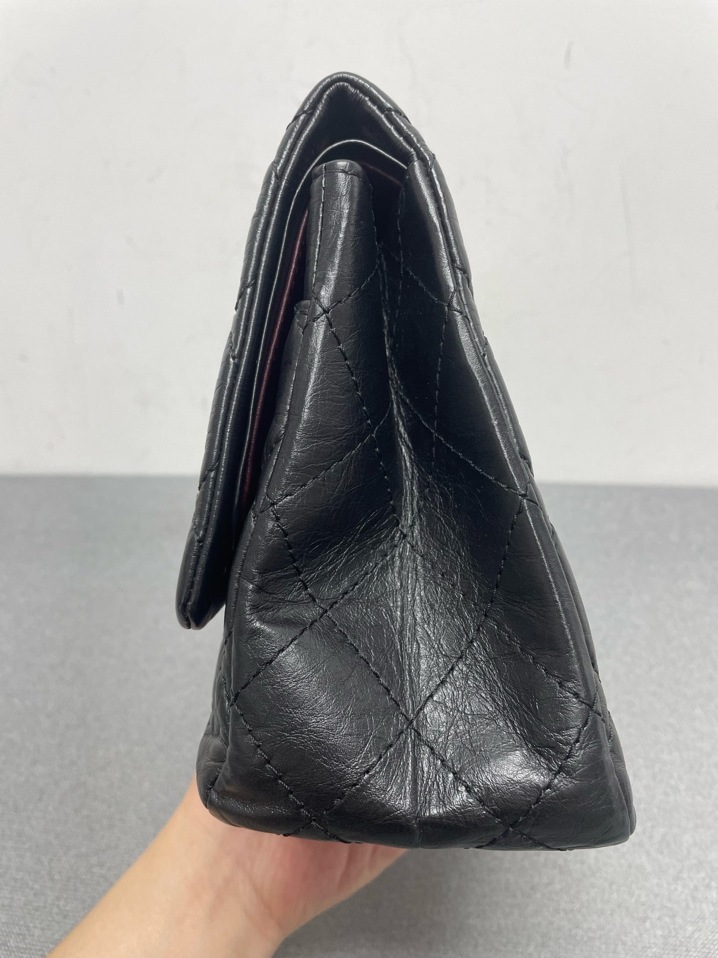 Chanel - 2.55 - Leather - Black - (large)