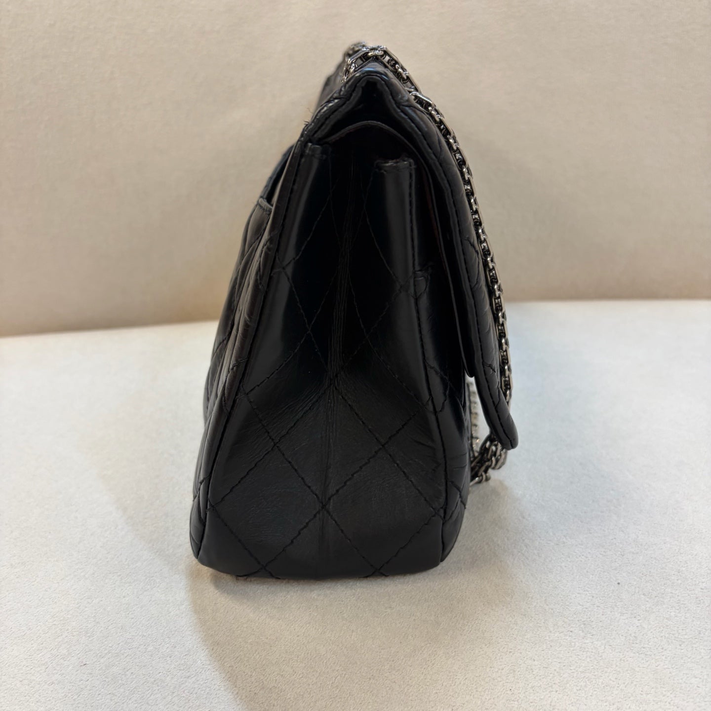 Chanel - 2.55 - Leather - Black - (large)