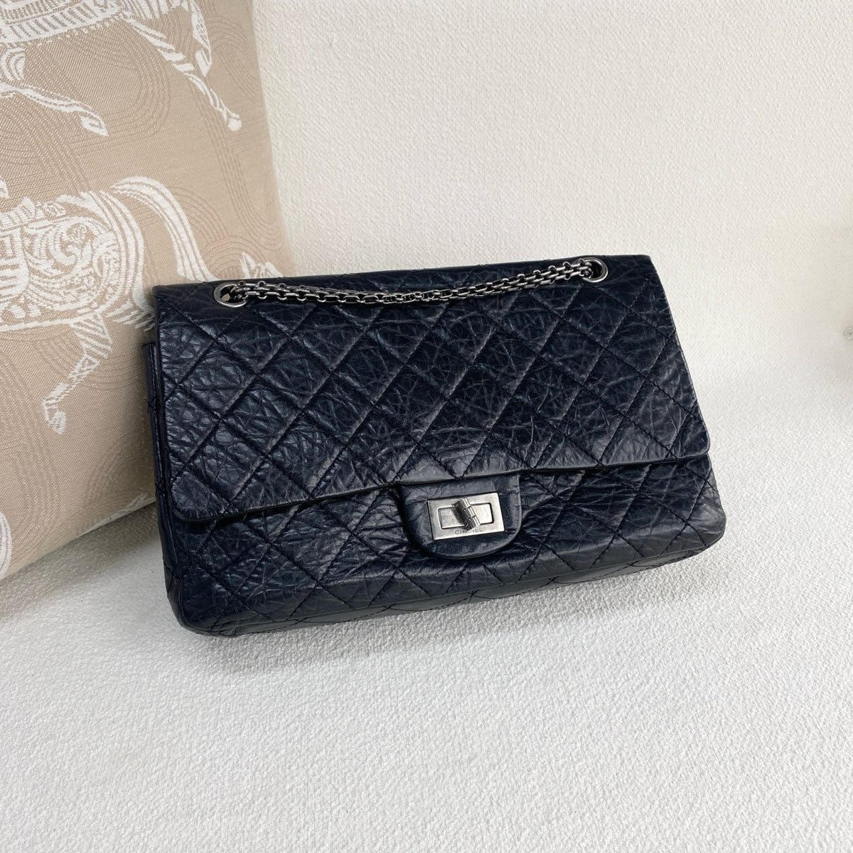 Chanel - 2.55 - Leather - Black - (large)