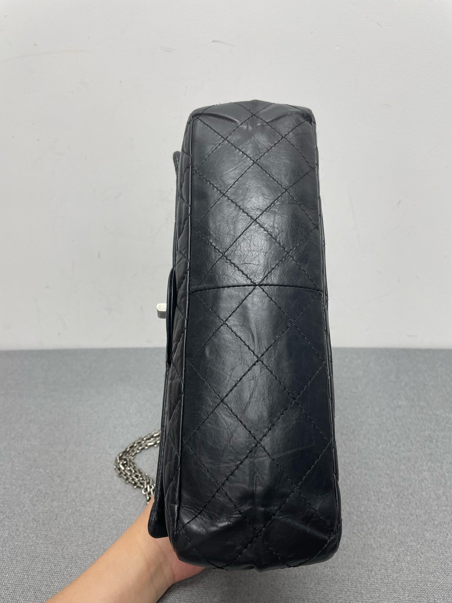 Chanel - 2.55 - Leather - Black - (large)