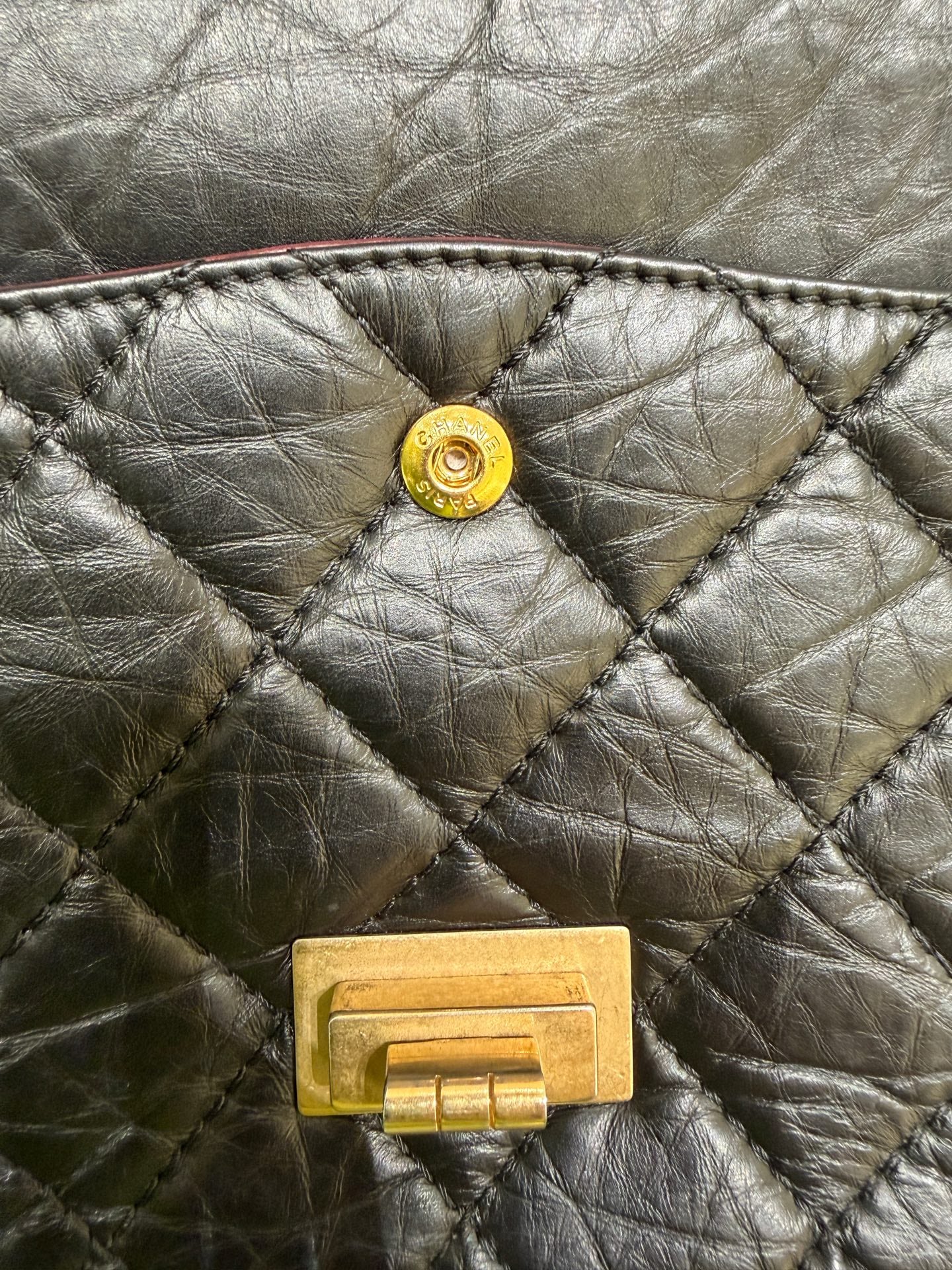Chanel - 2.55 - Leather - Black - (large)