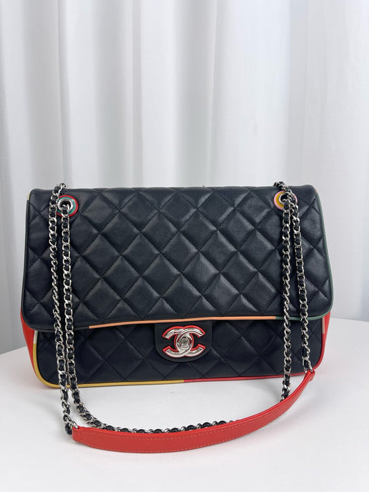 Chanel - 2.55 - Leather - Black - (Medium)