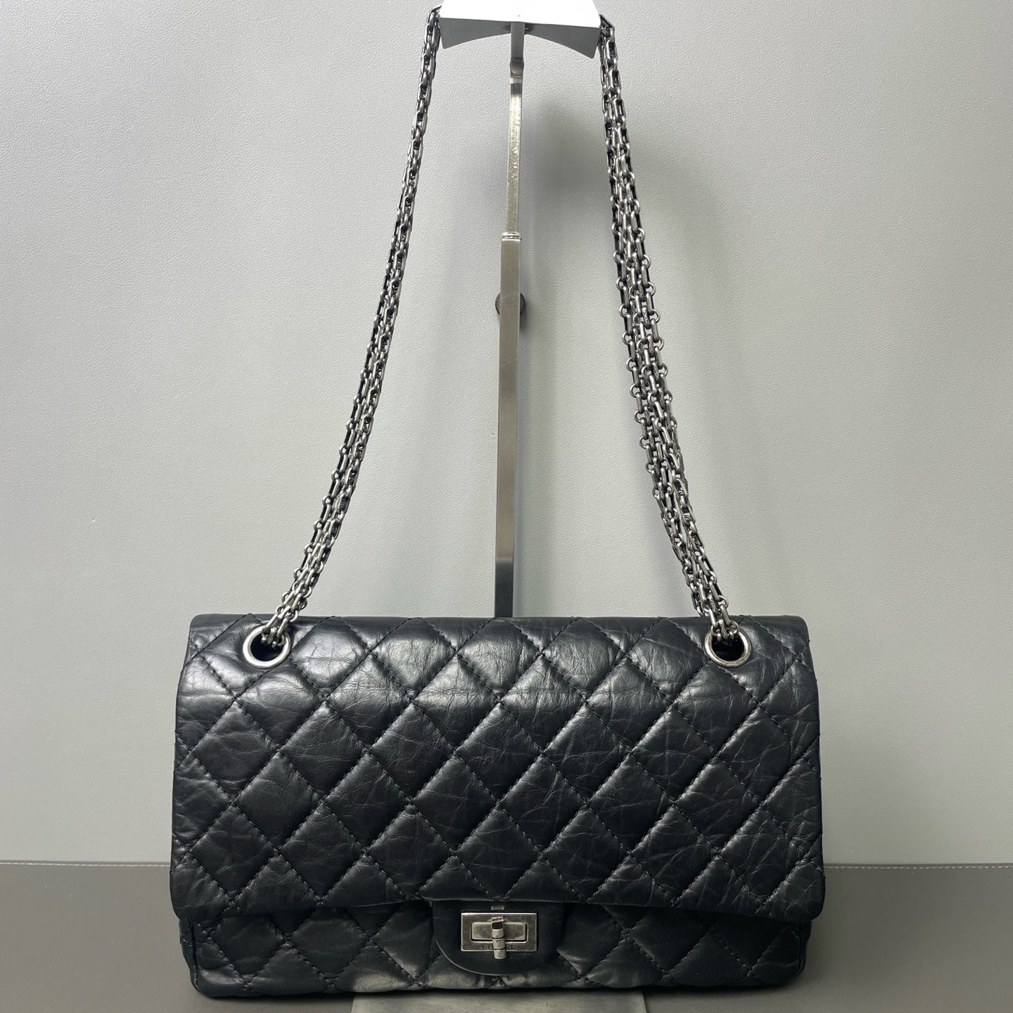 Chanel - 2.55 - Leather - Black - (medium)