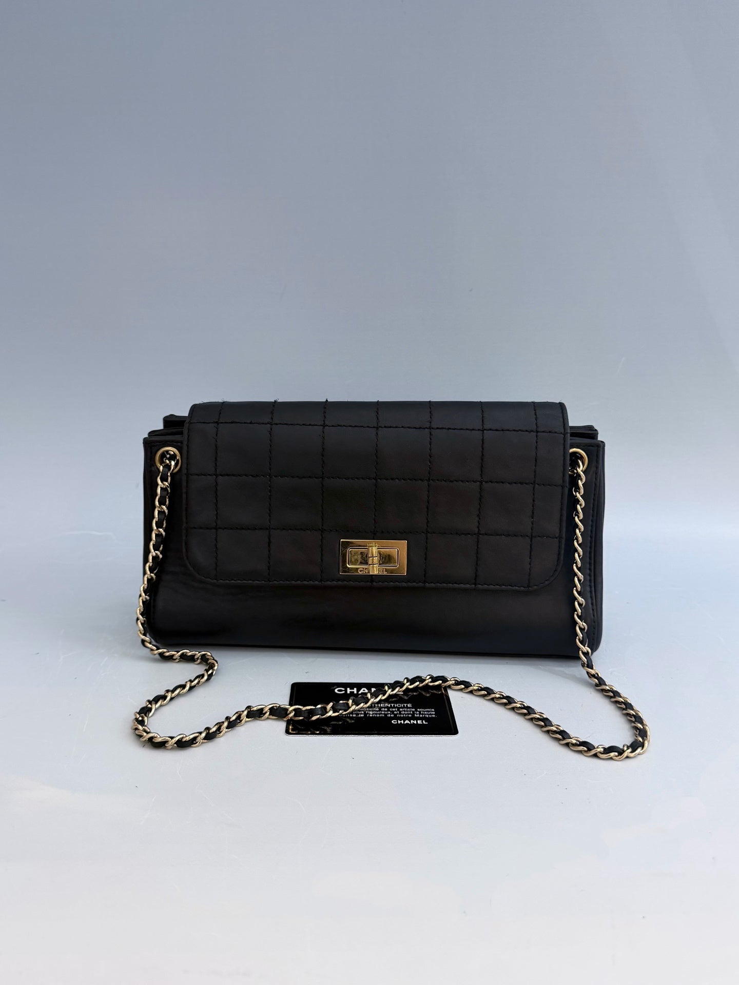Chanel - 2.55 - Leather - Black - (medium)