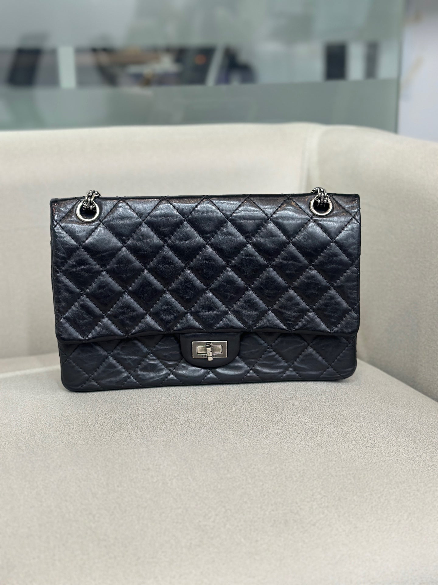 Chanel - 2.55 - Leather - Black - (medium)