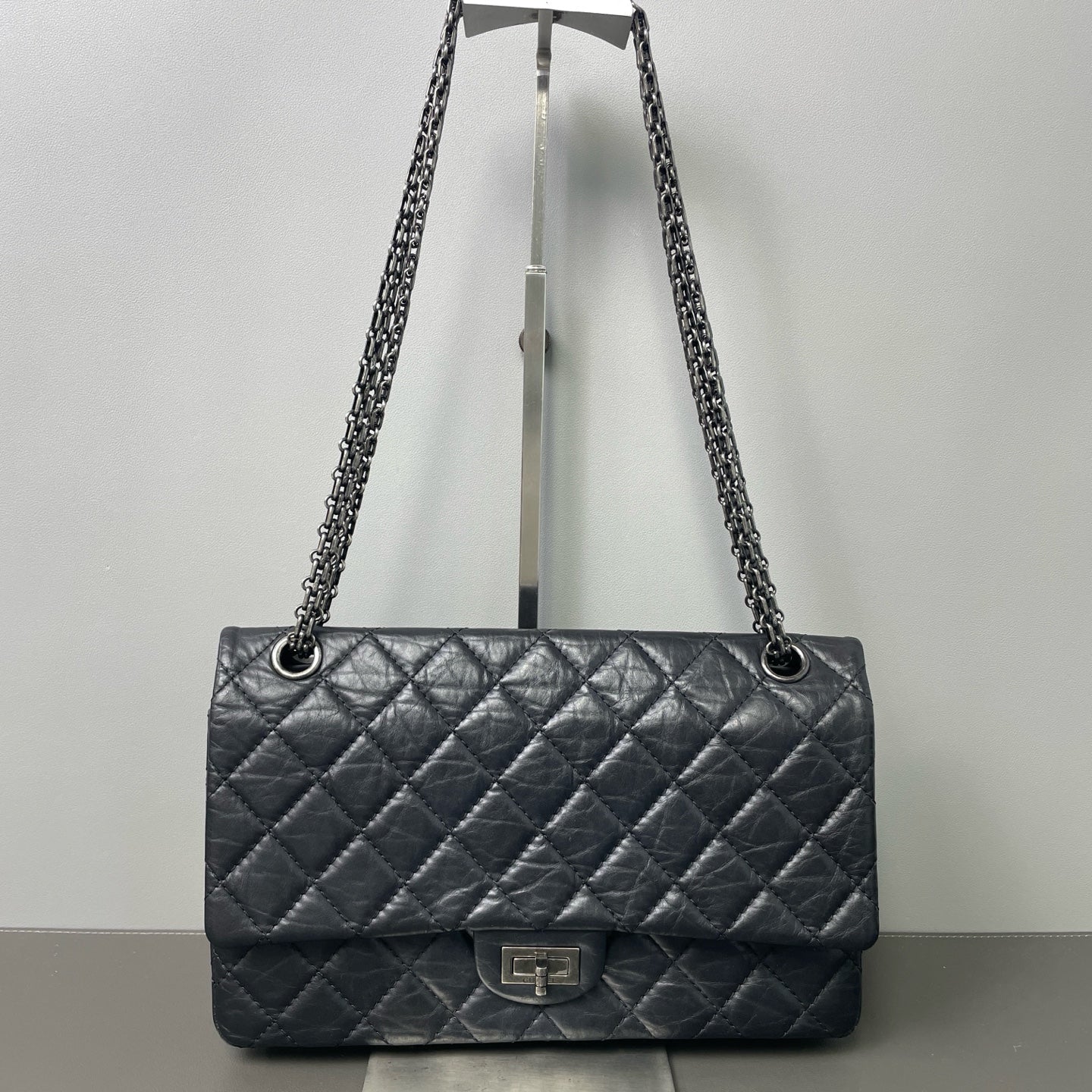 Chanel - 2.55 - Leather - Black - (medium)