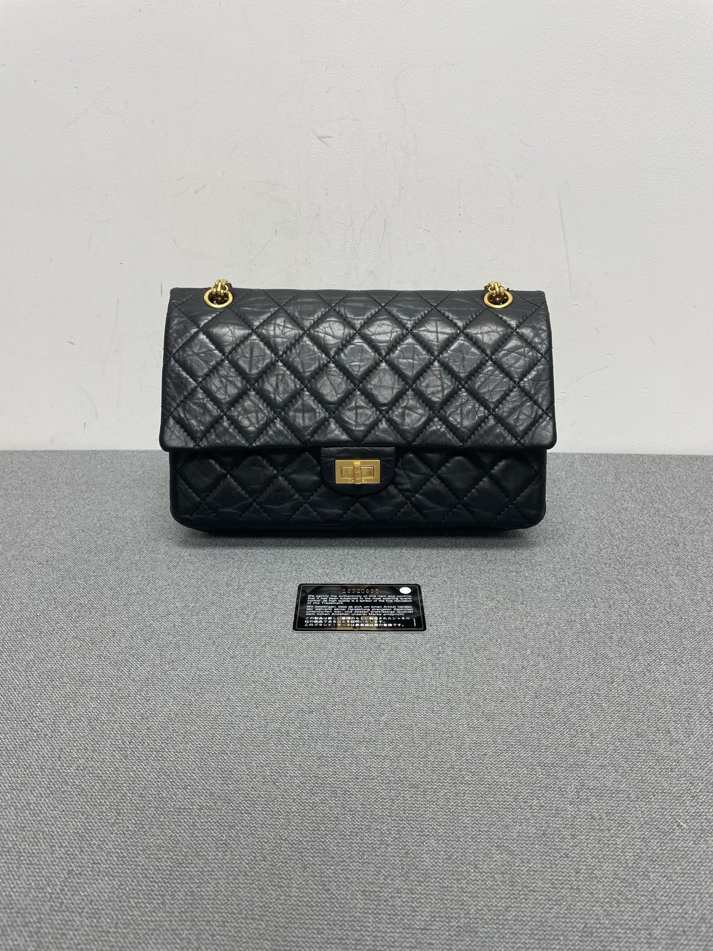 Chanel - 2.55 - Leather - Black - (Medium)