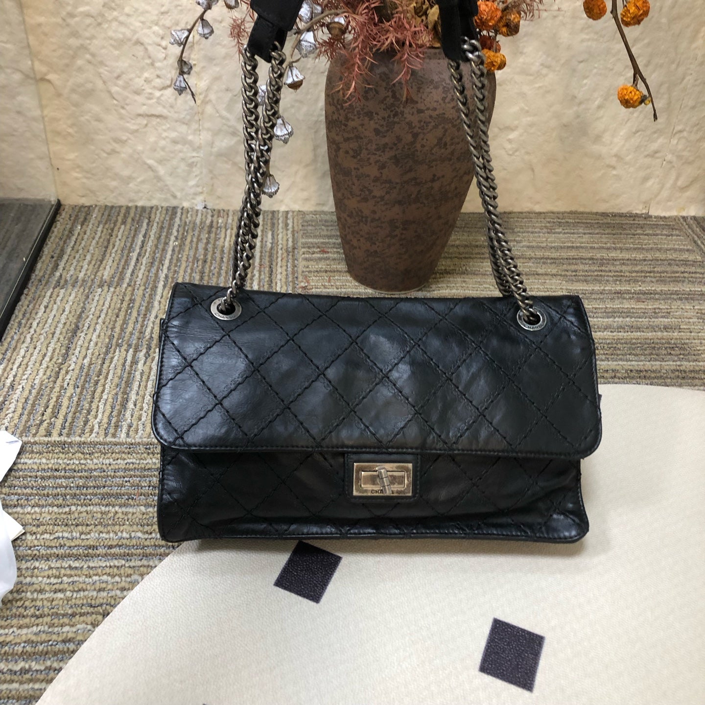Chanel - 2.55 - Leather - Black - (medium)
