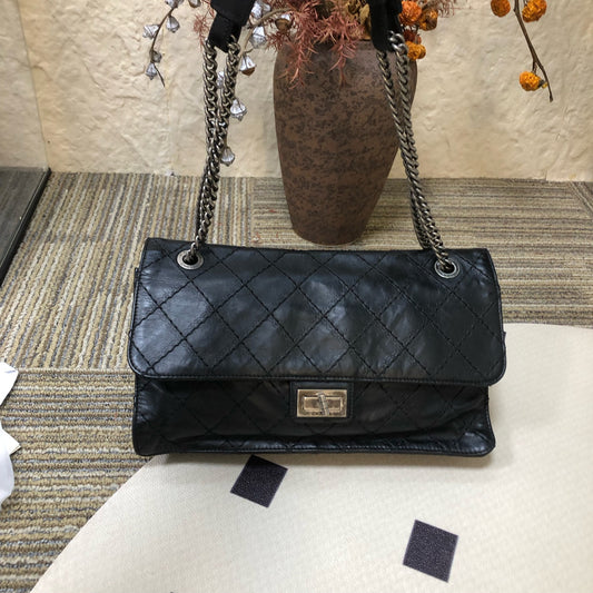 Chanel - 2.55 - Leather - Black - (medium)