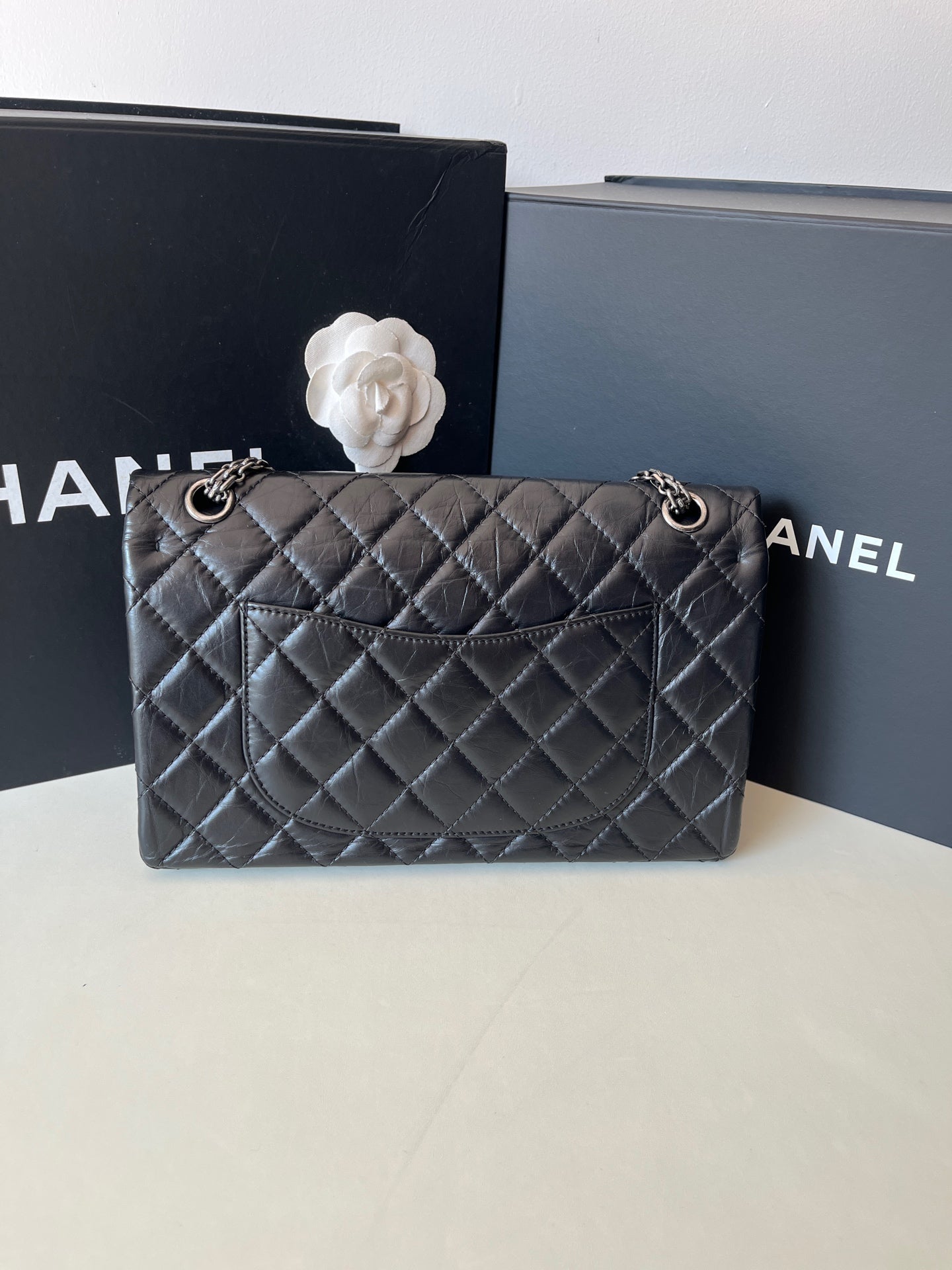 Chanel - 2.55 - Leather - Black - (medium)