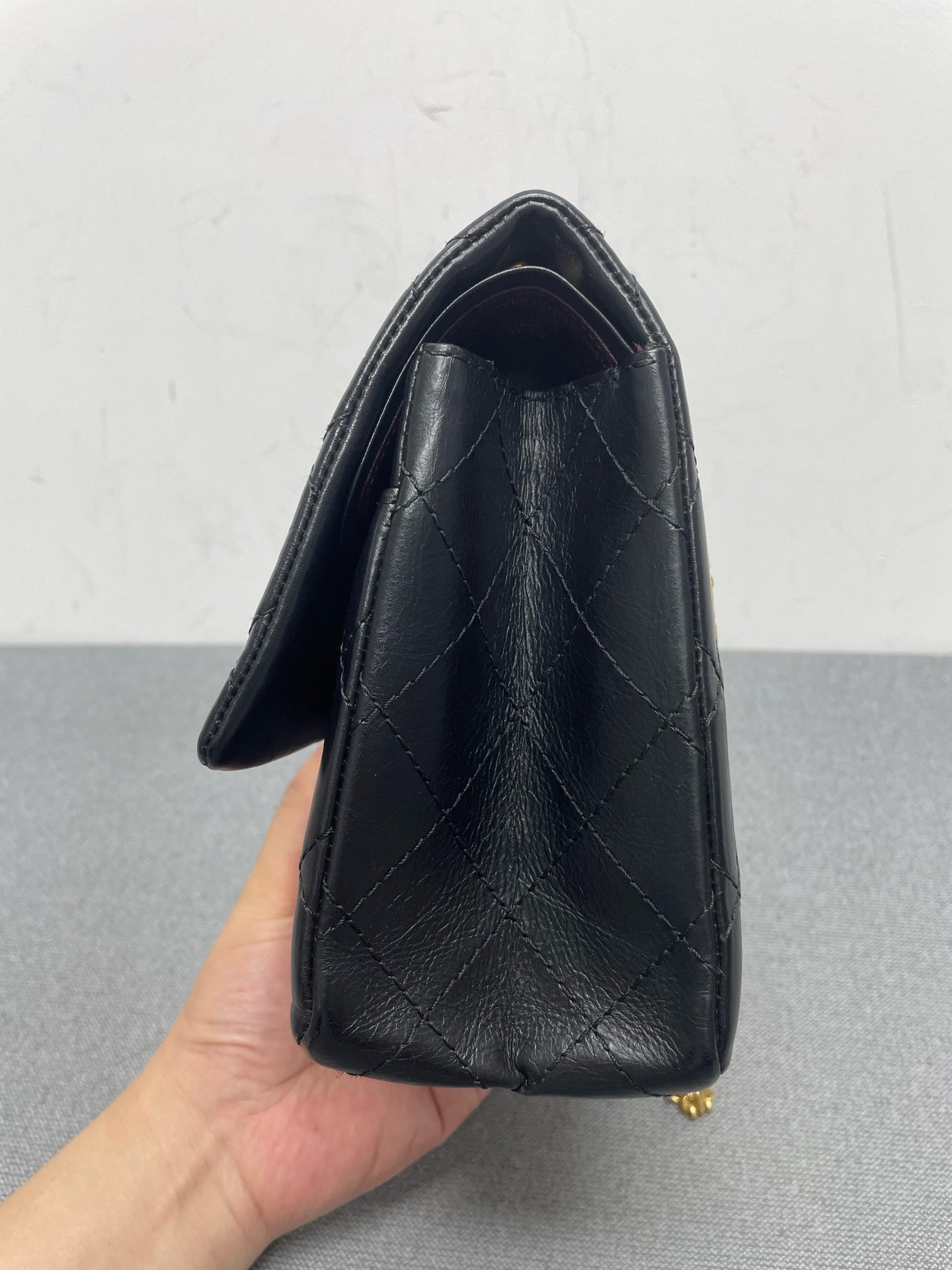 Chanel - 2.55 - Leather - Black - (Medium)
