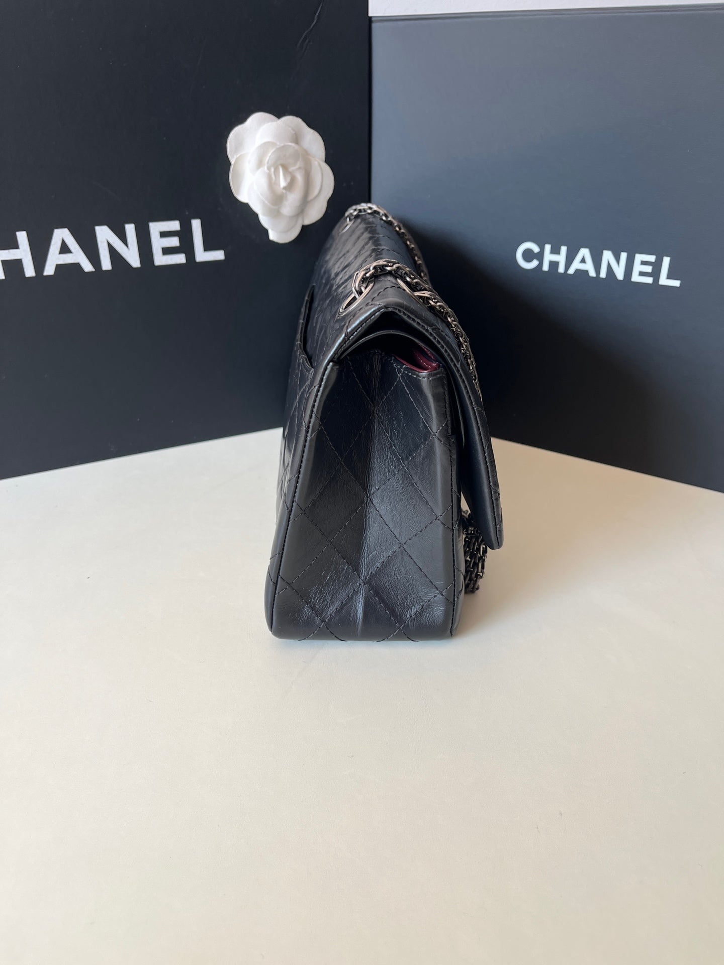 Chanel - 2.55 - Leather - Black - (medium)
