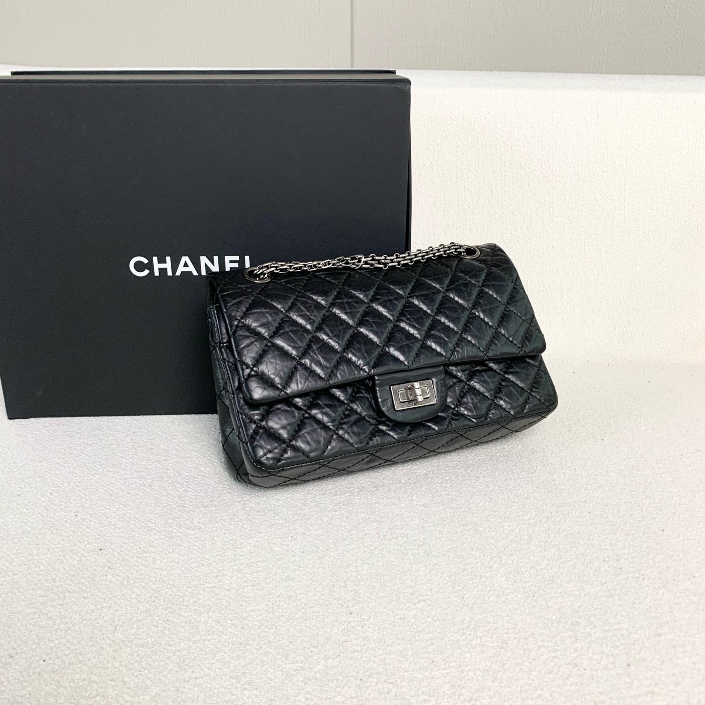 Chanel - 2.55 - Leather - Black - (medium)