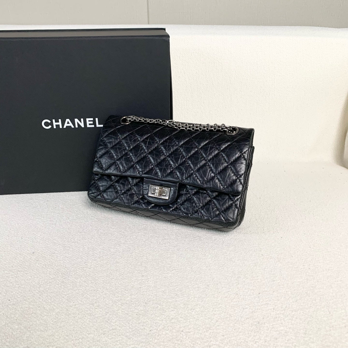 Chanel - 2.55 - Leather - Black - (medium)