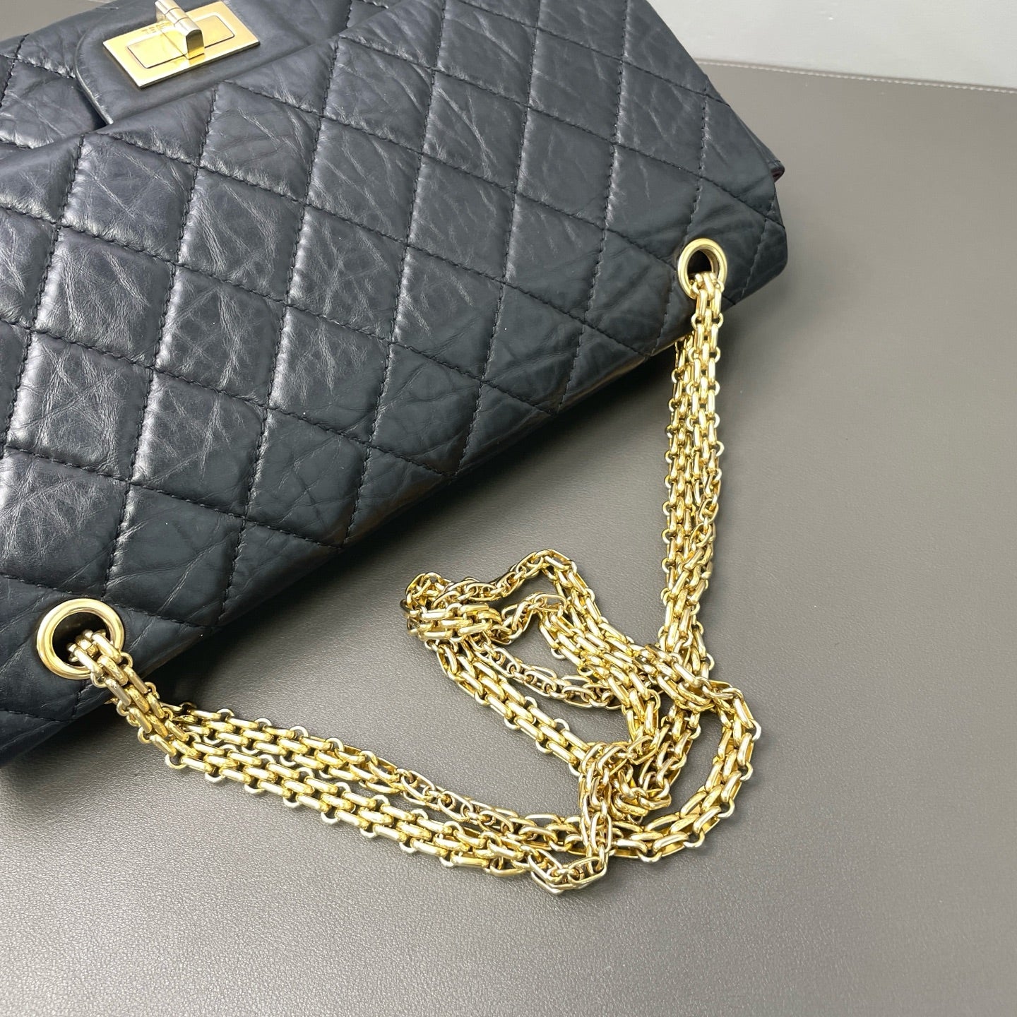 Chanel - 2.55 - Leather - Black - (medium)