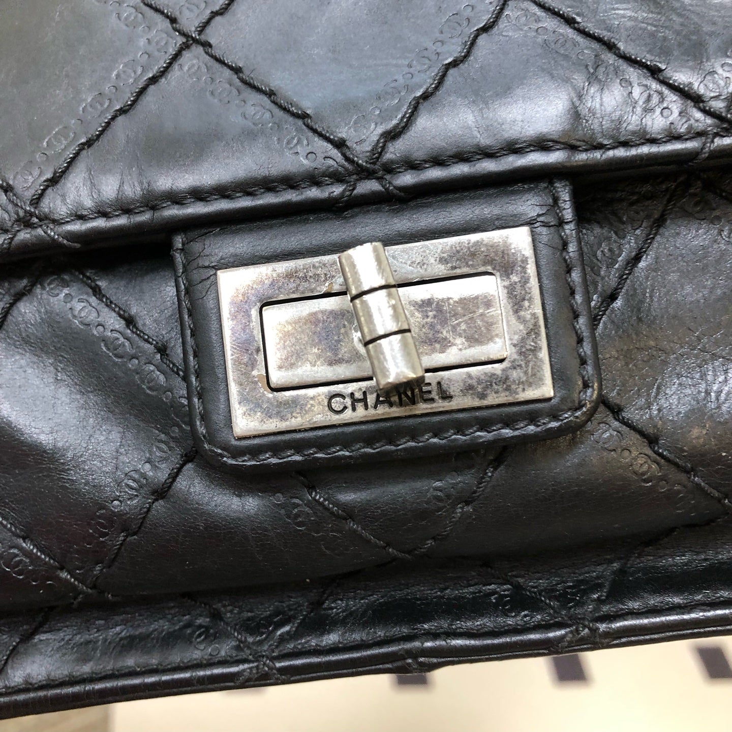 Chanel - 2.55 - Leather - Black - (medium)