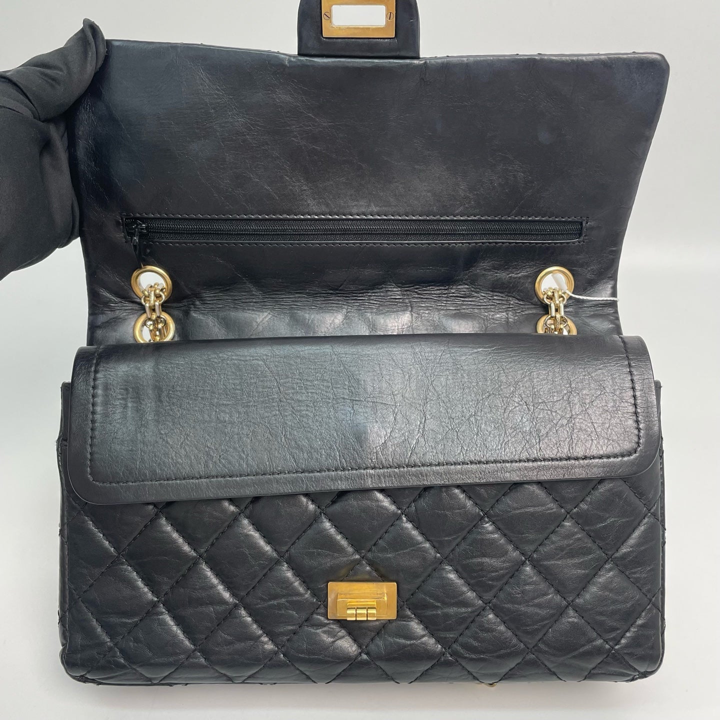 Chanel - 2.55 - Leather - Black - (medium)