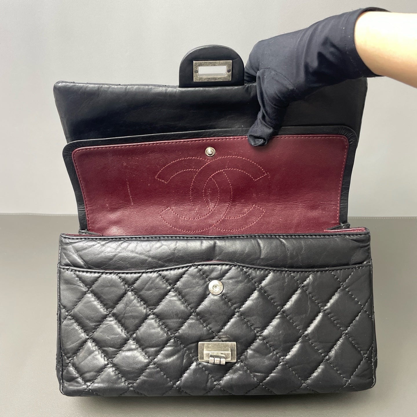 Chanel - 2.55 - Leather - Black - (medium)