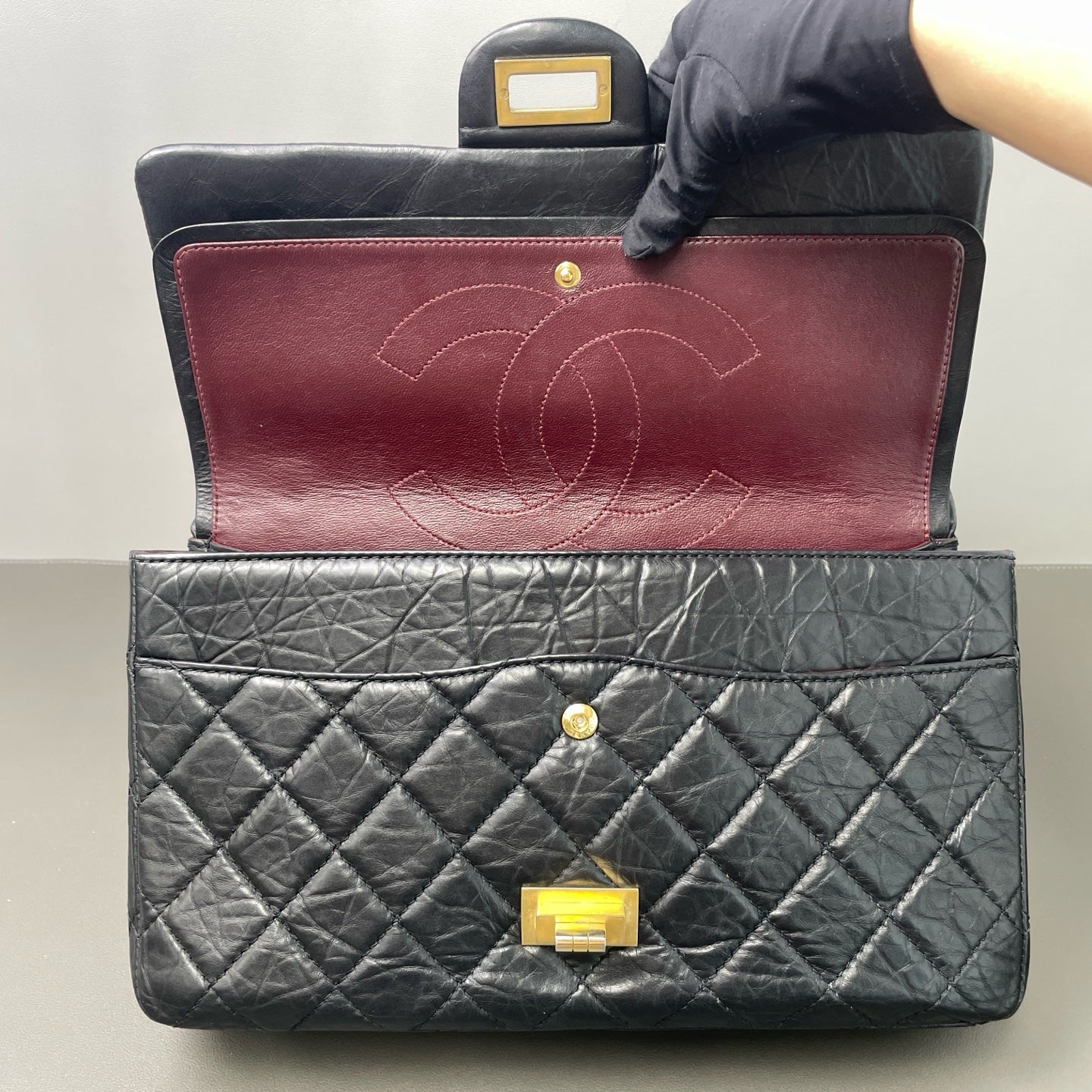 Chanel - 2.55 - Leather - Black - (medium)