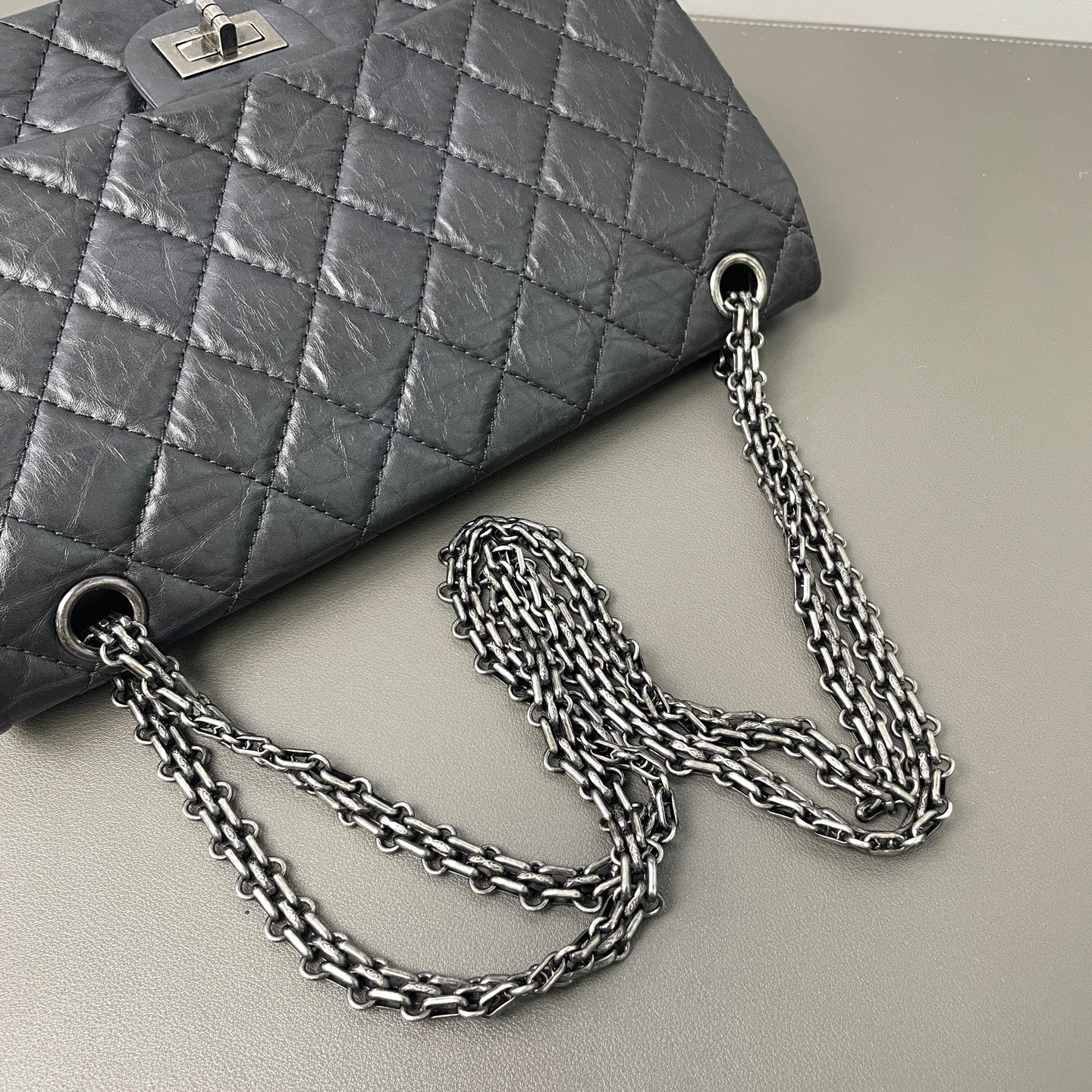 Chanel - 2.55 - Leather - Black - (medium)