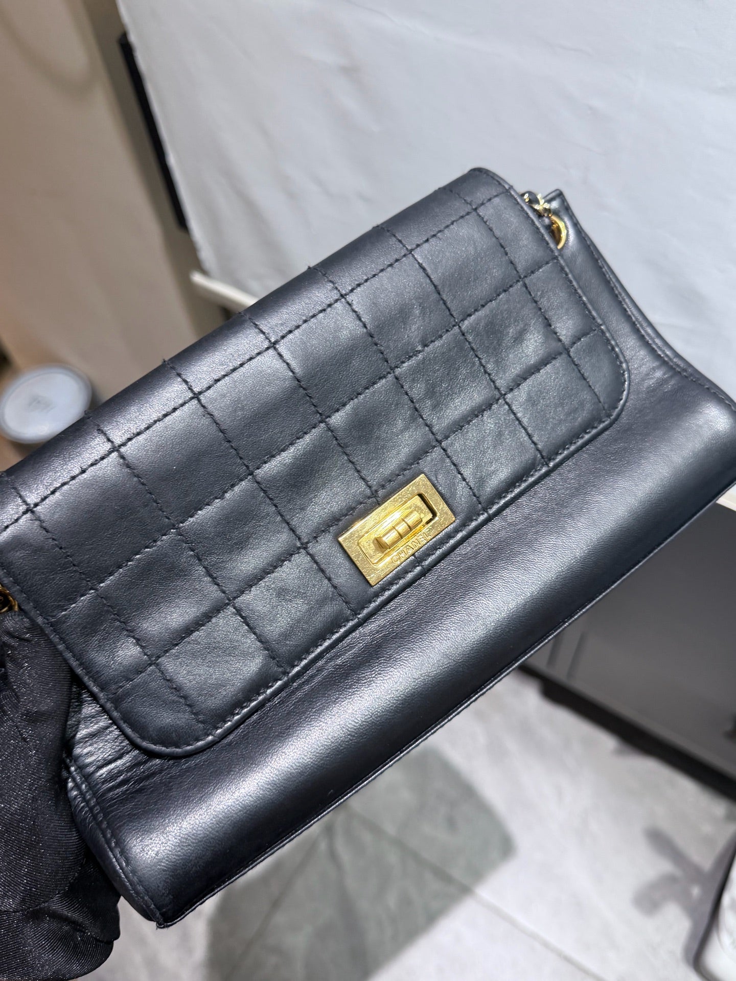Chanel - 2.55 - Leather - Black - (medium)