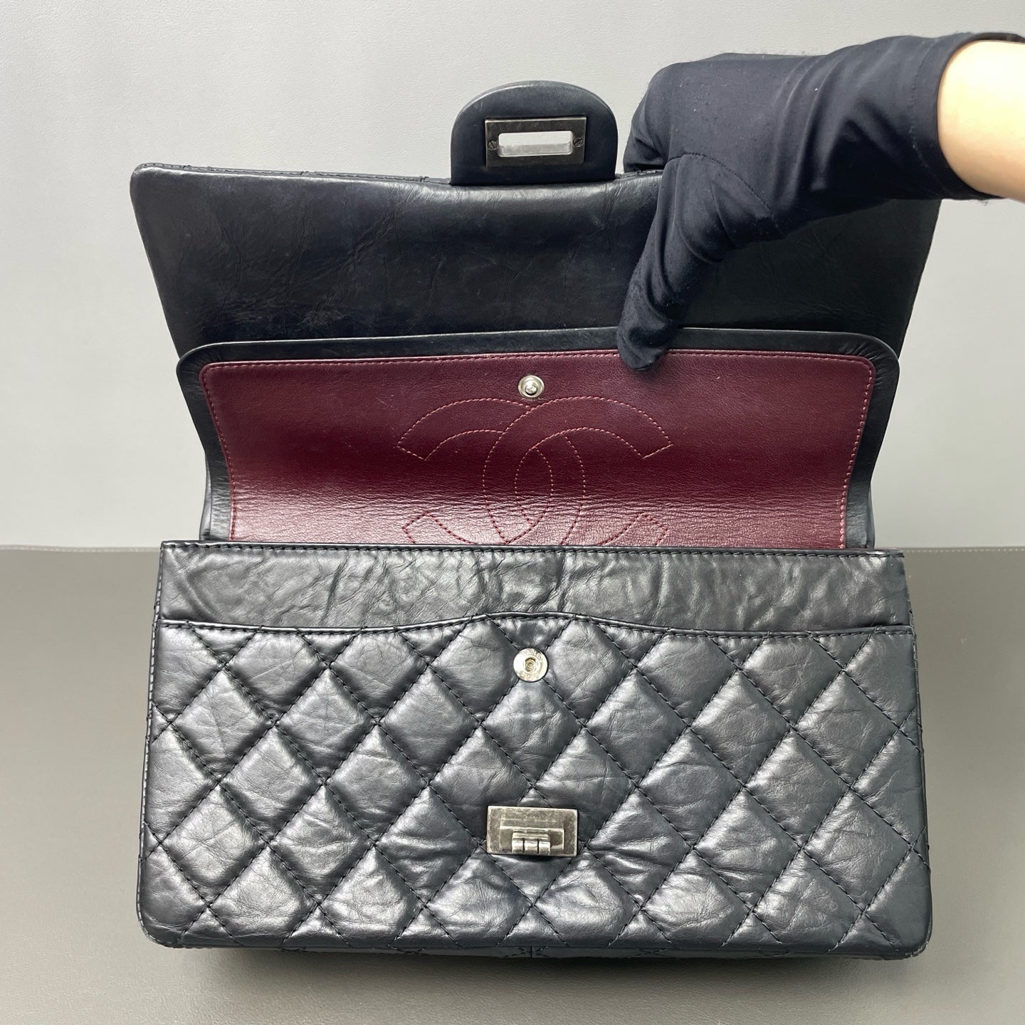 Chanel - 2.55 - Leather - Black - (medium)