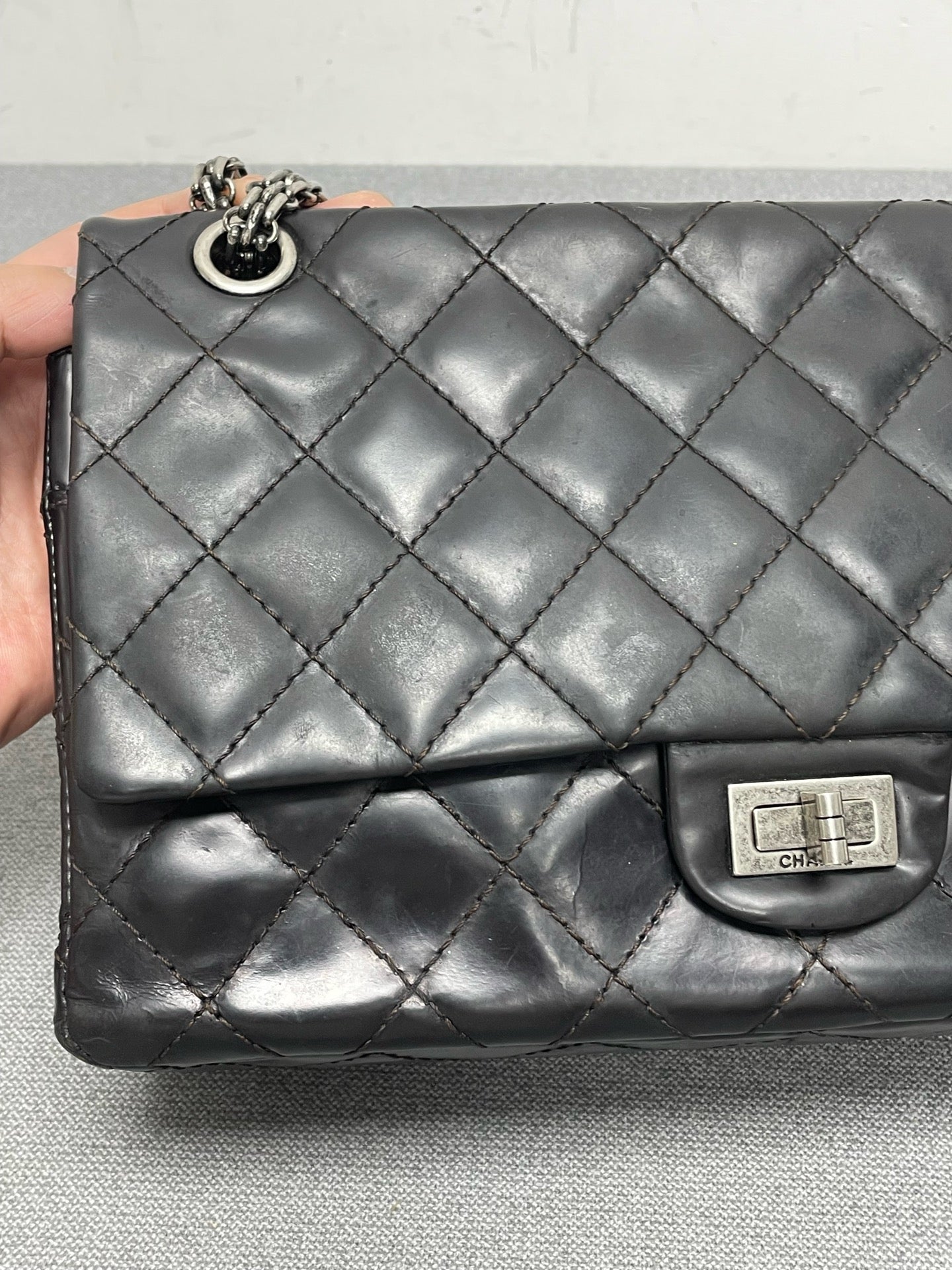 Chanel - 2.55 - Leather - Black - (medium)