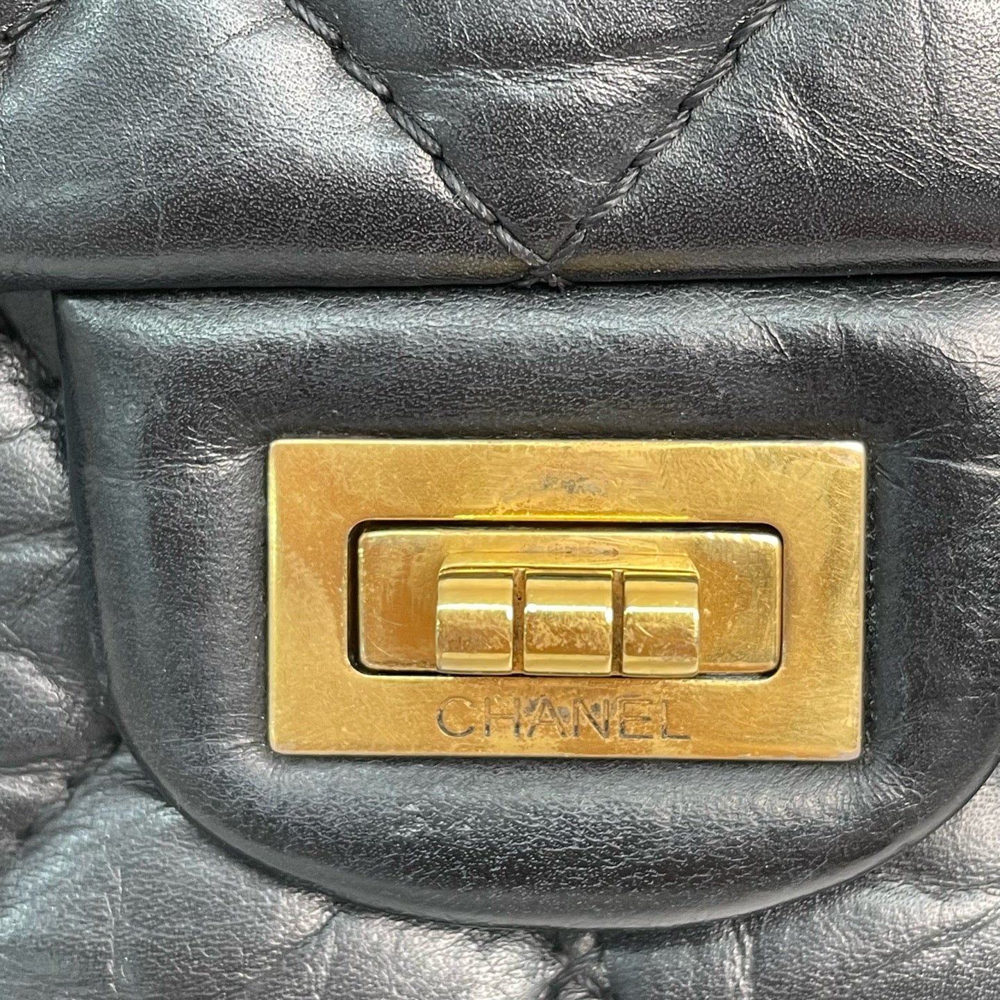 Chanel - 2.55 - Leather - Black - (medium)