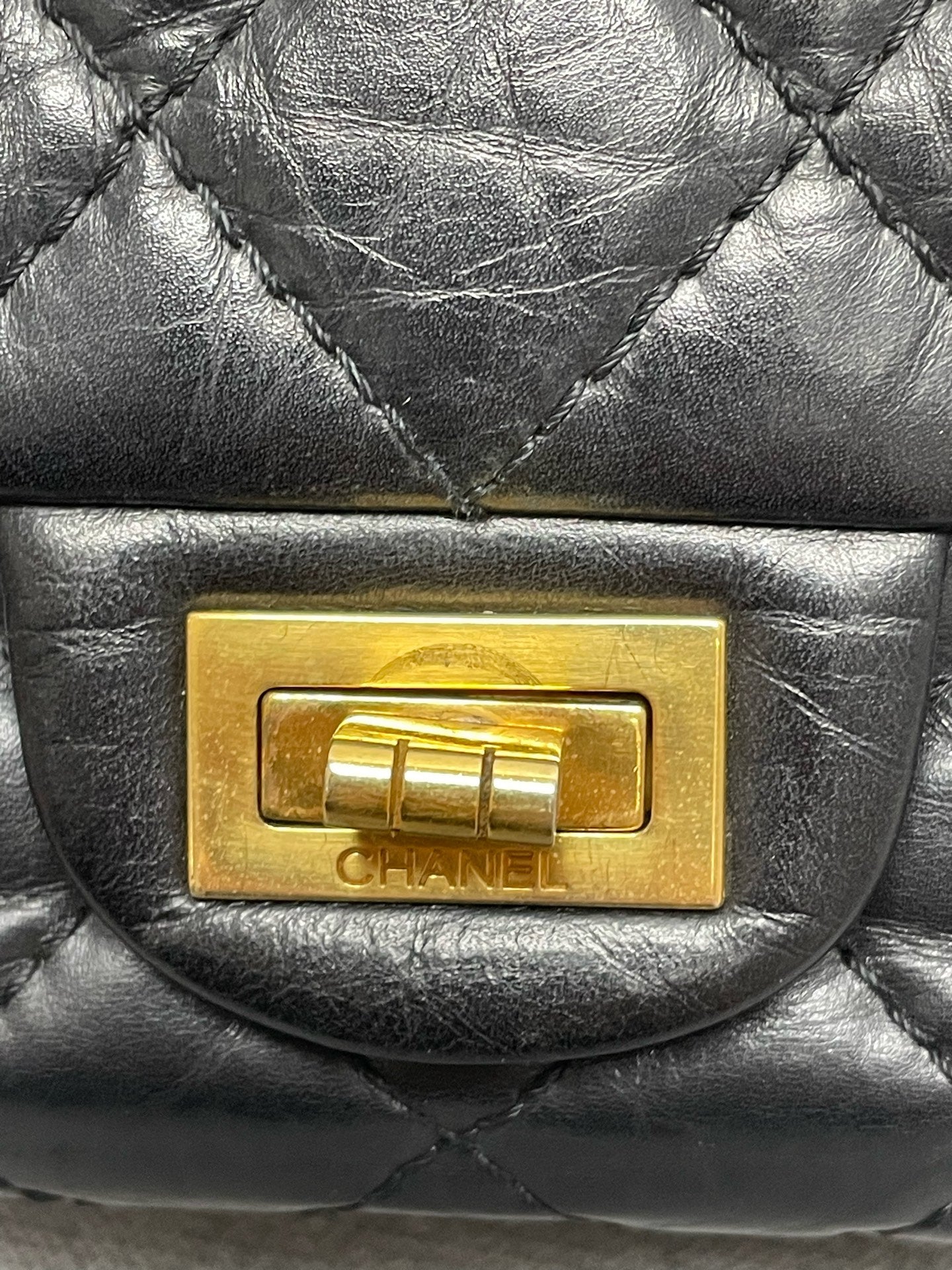 Chanel - 2.55 - Leather - Black - (medium)