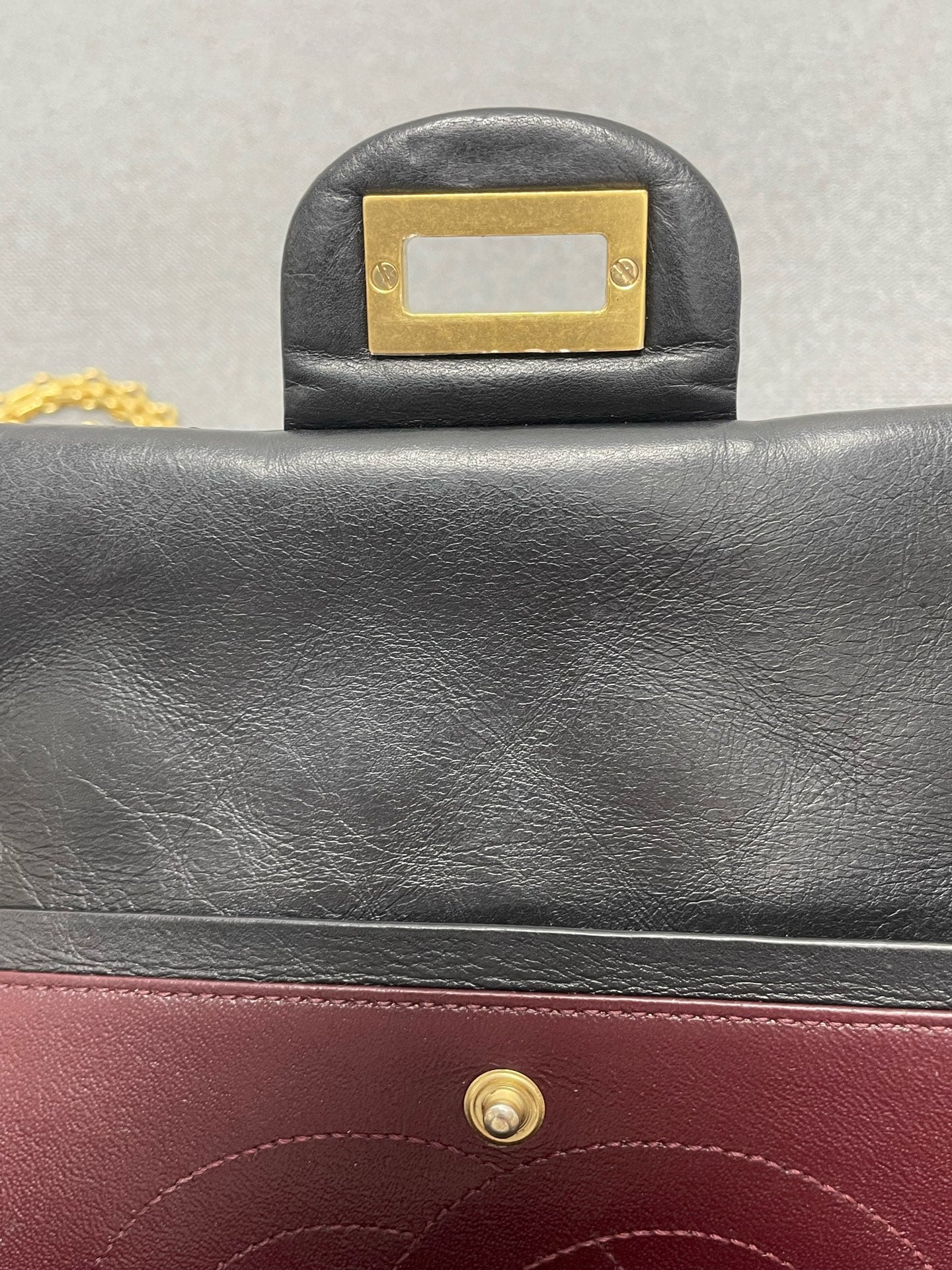 Chanel - 2.55 - Leather - Black - (Medium)