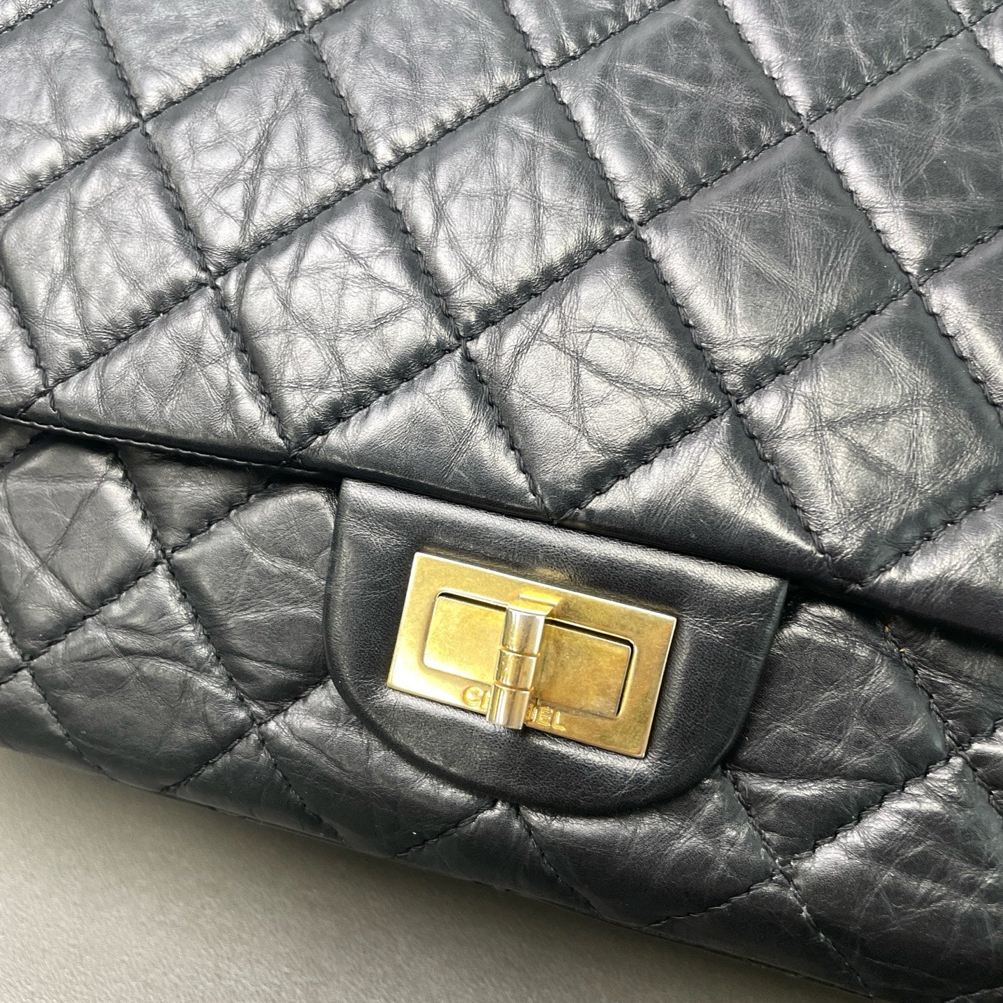 Chanel - 2.55 - Leather - Black - (medium)