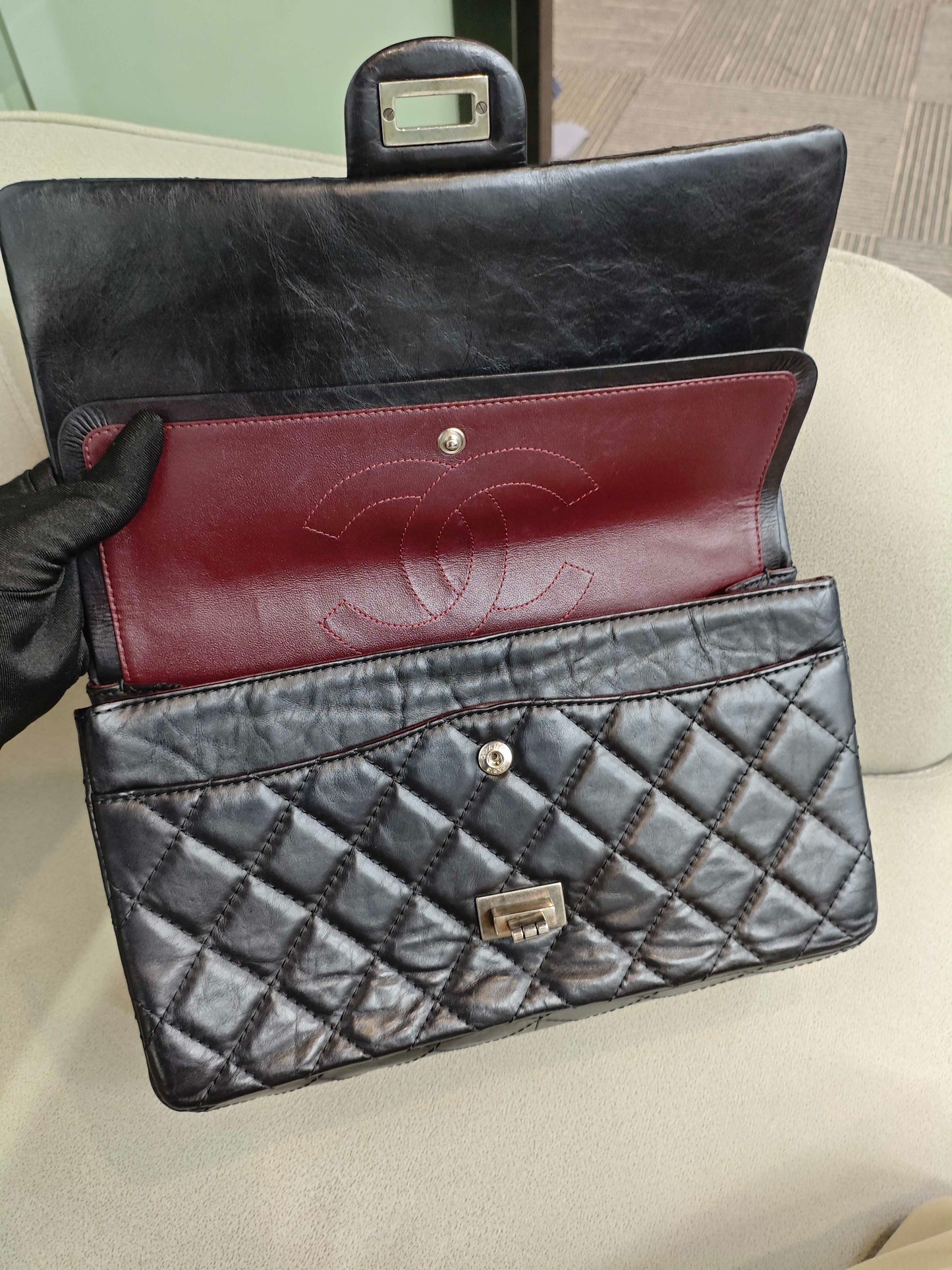 Chanel - 2.55 - Leather - Black - (medium)