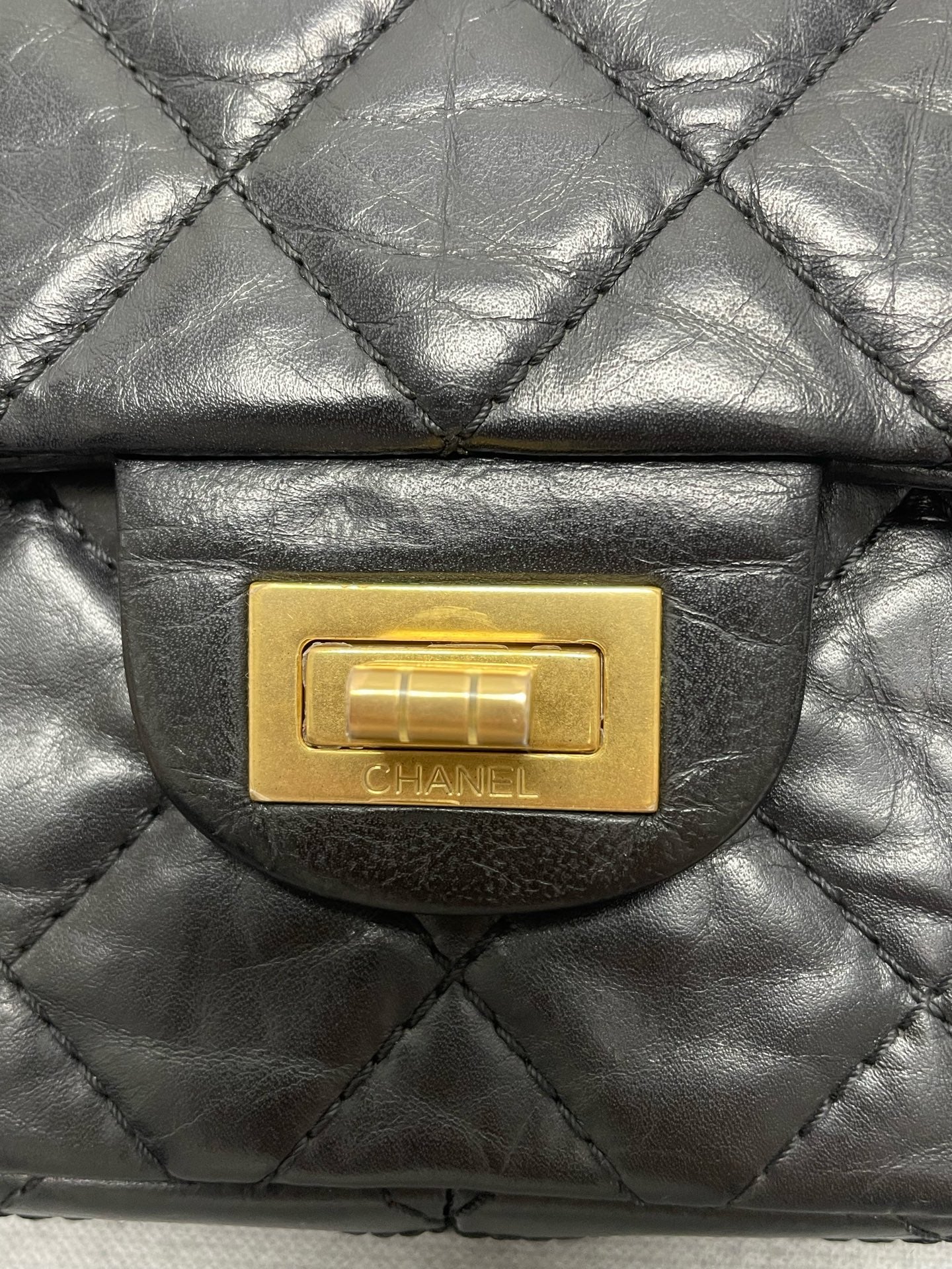 Chanel - 2.55 - Leather - Black - (Medium)
