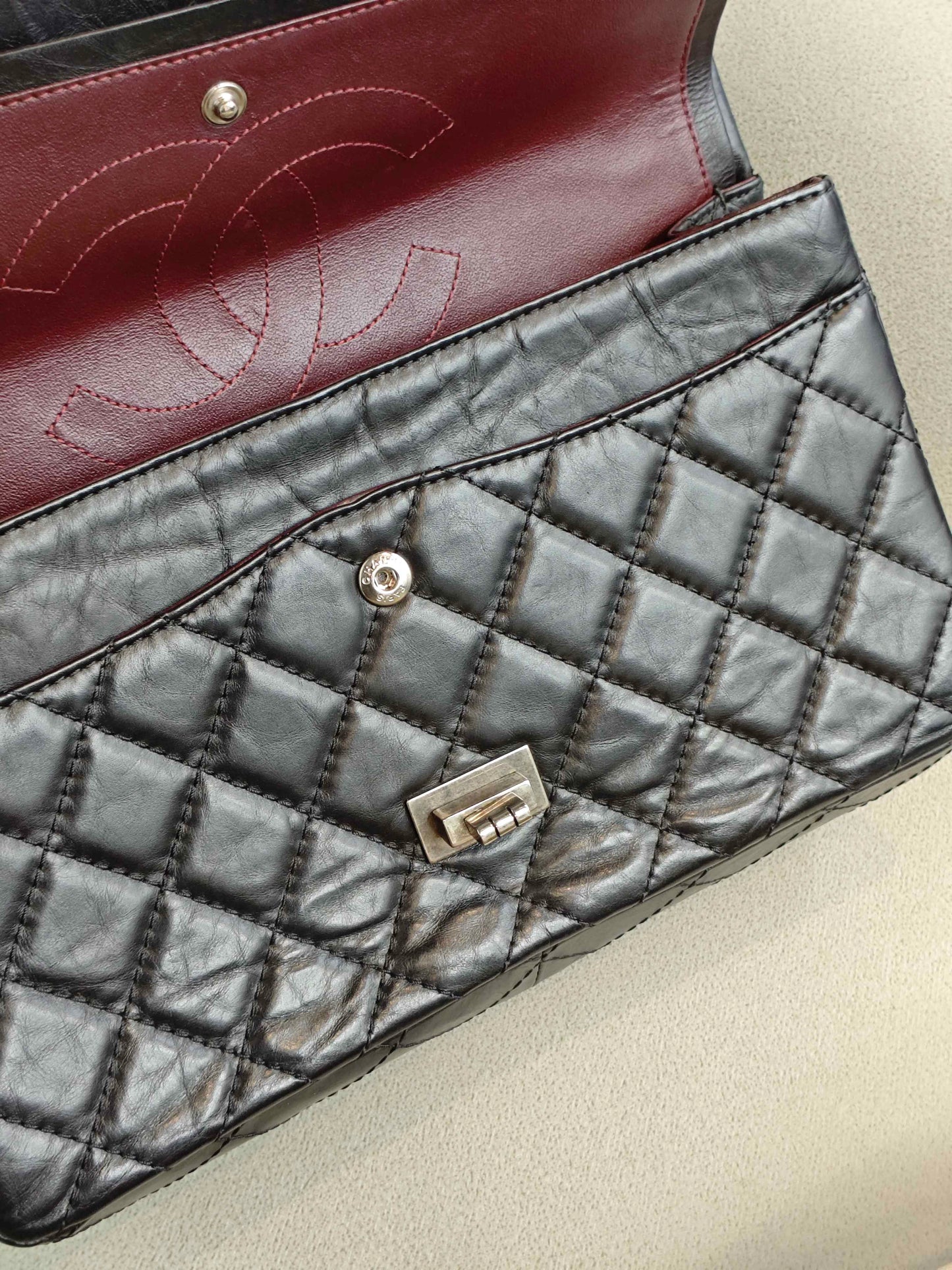 Chanel - 2.55 - Leather - Black - (medium)