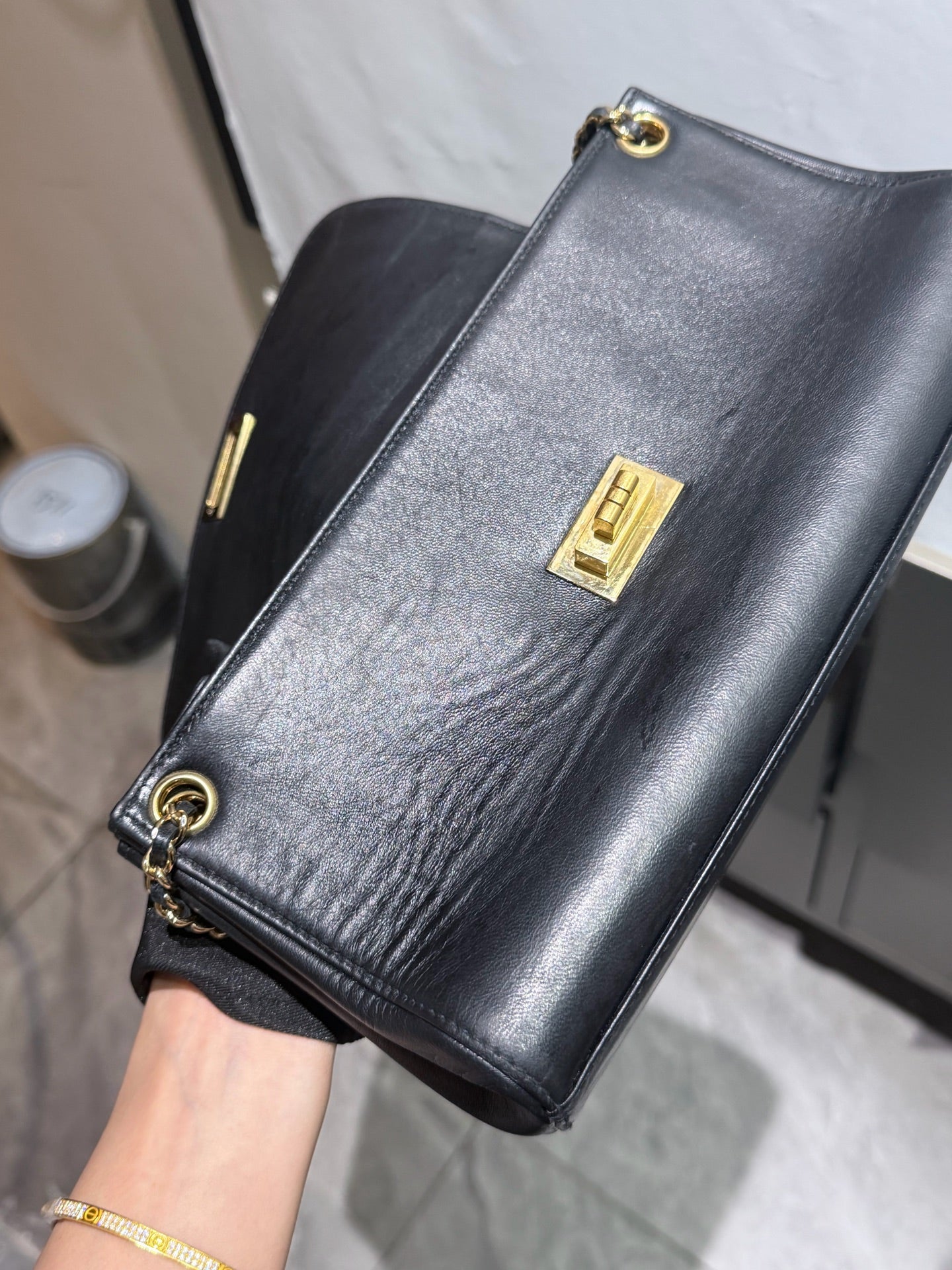 Chanel - 2.55 - Leather - Black - (medium)