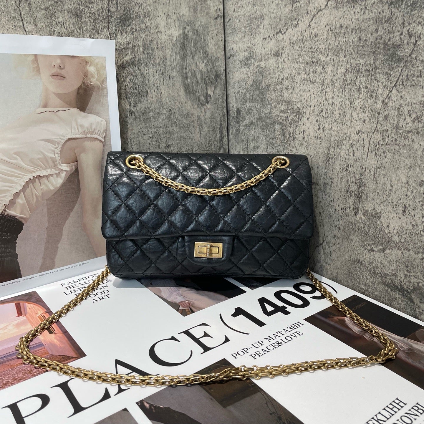 Chanel - 2.55 - Leather - Black - (mini)