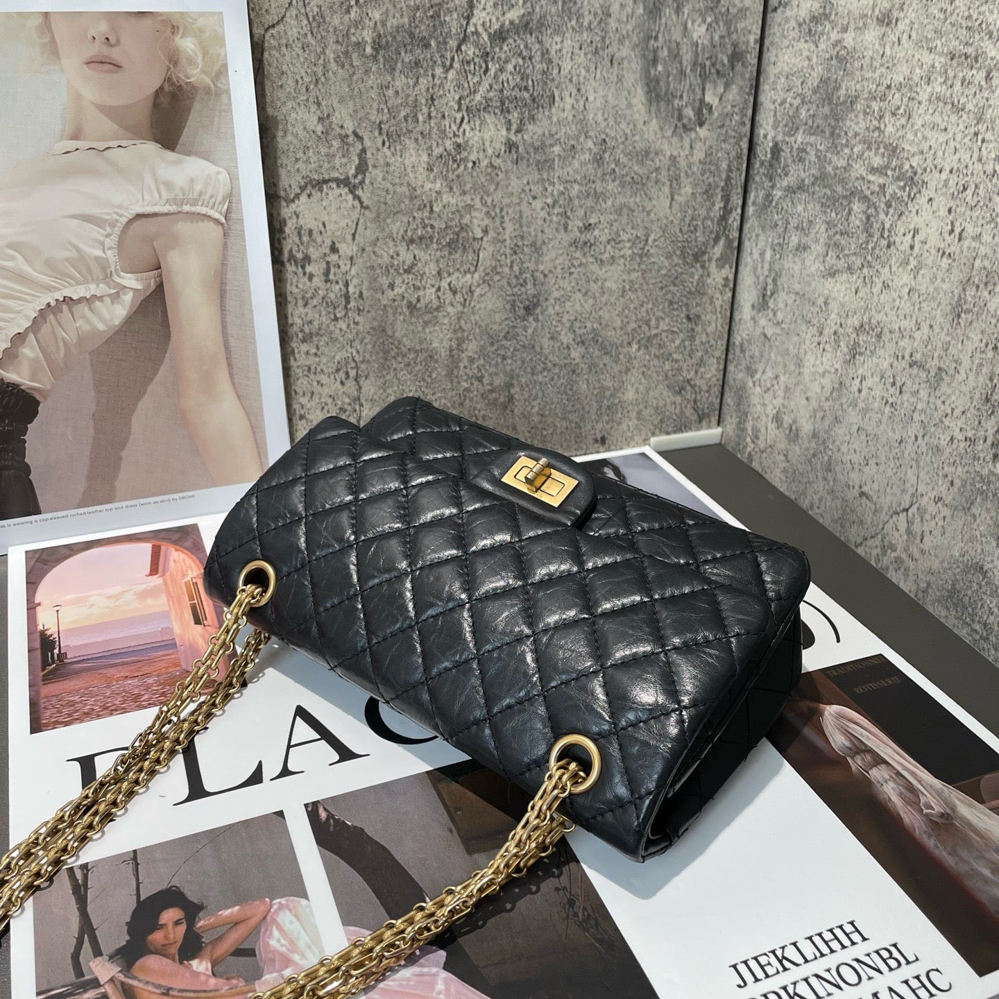 Chanel - 2.55 - Leather - Black - (mini)
