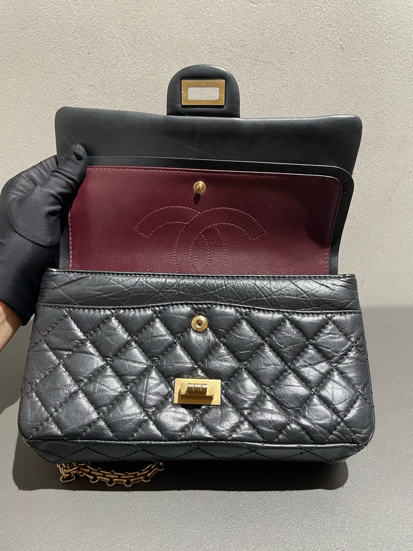 Chanel - 2.55 - Leather - Black - (mini)
