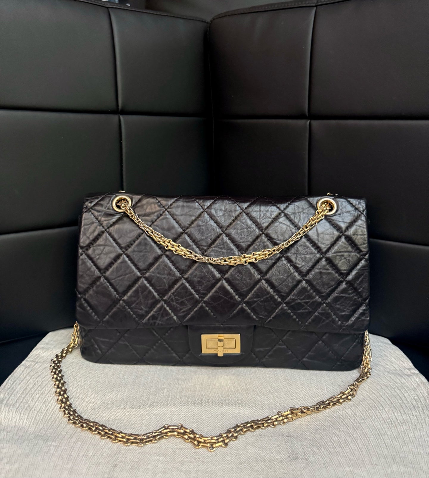 Chanel - 2.55 - Leather - Black - (Other)