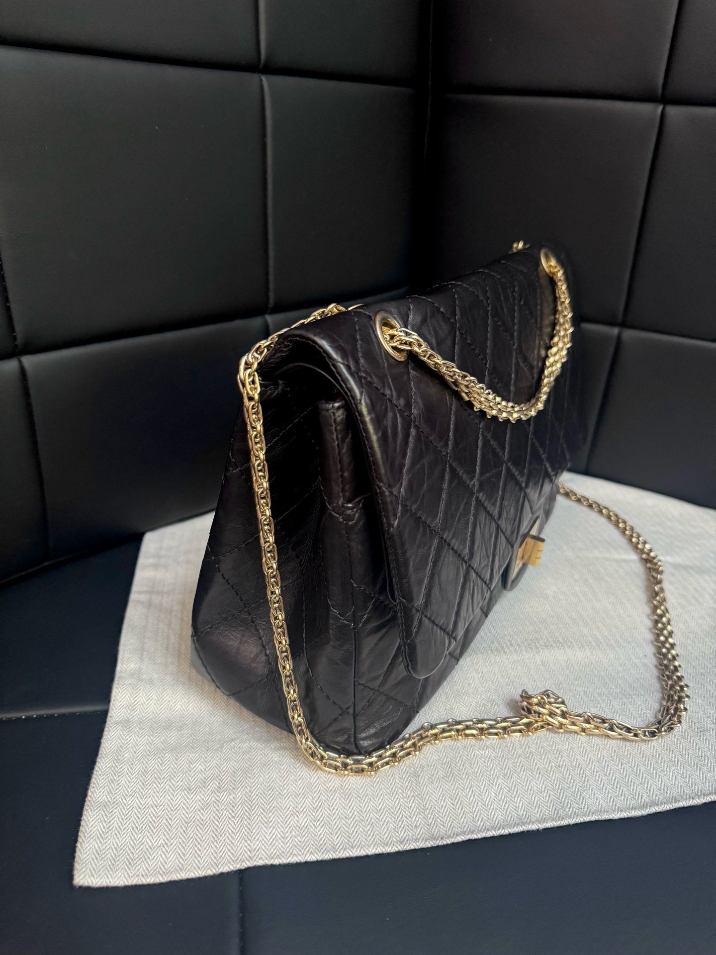 Chanel - 2.55 - Leather - Black - (Other)