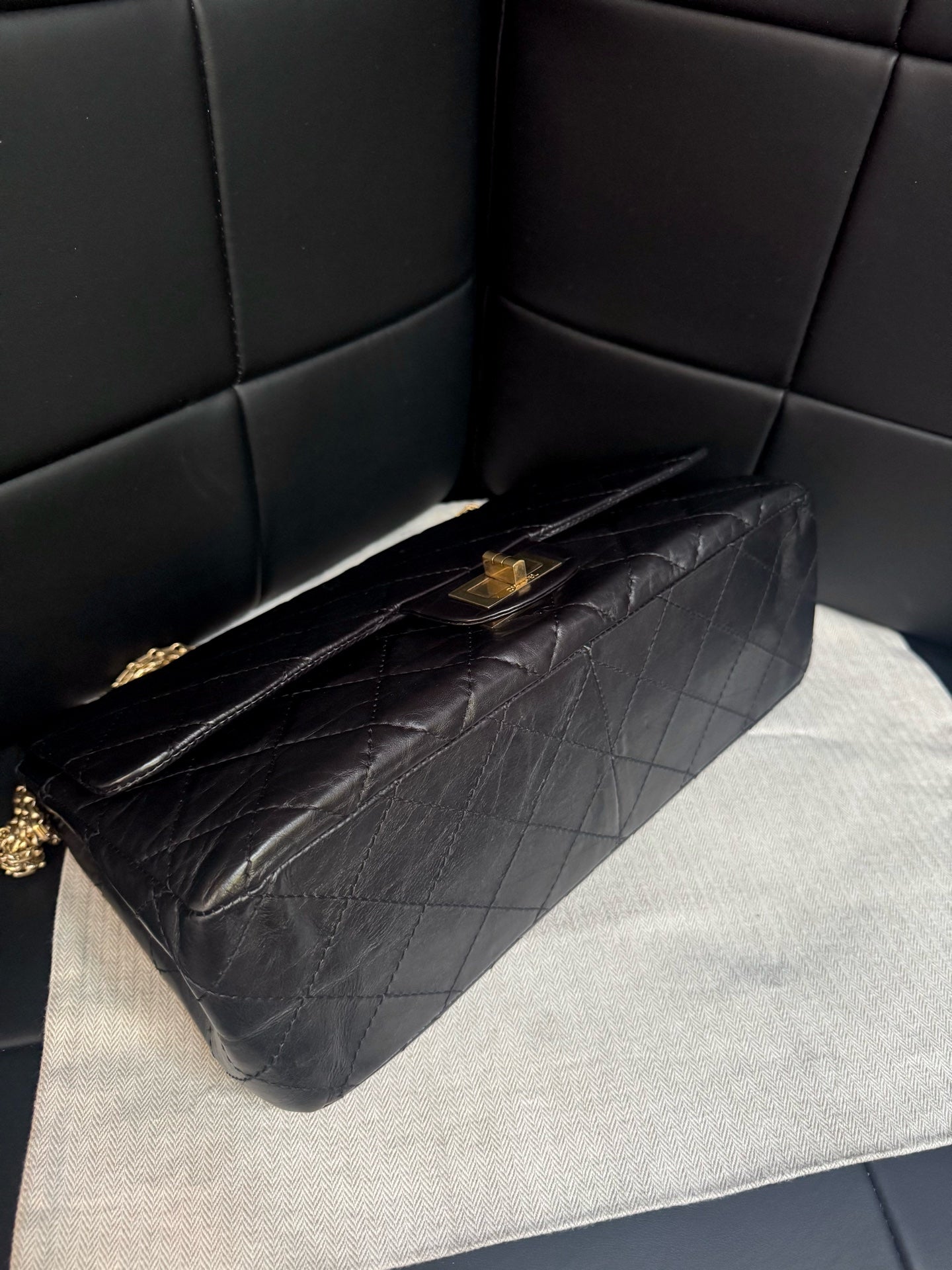 Chanel - 2.55 - Leather - Black - (Other)