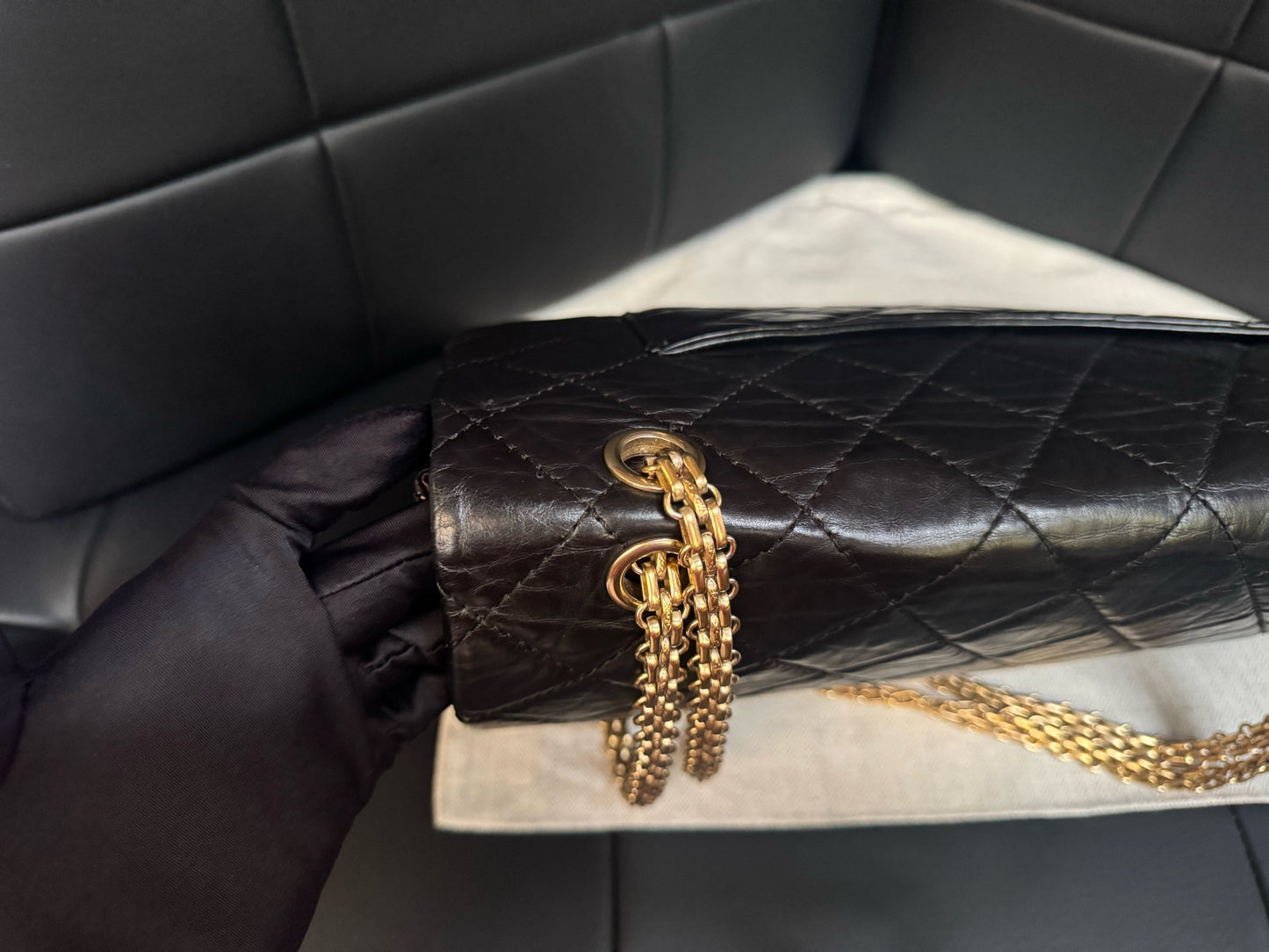 Chanel - 2.55 - Leather - Black - (Other)
