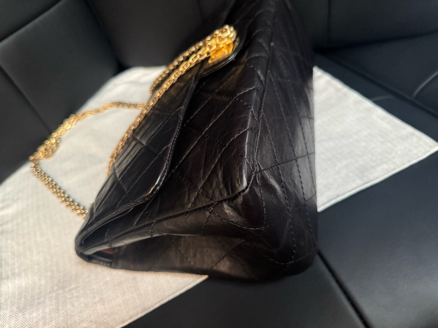 Chanel - 2.55 - Leather - Black - (Other)